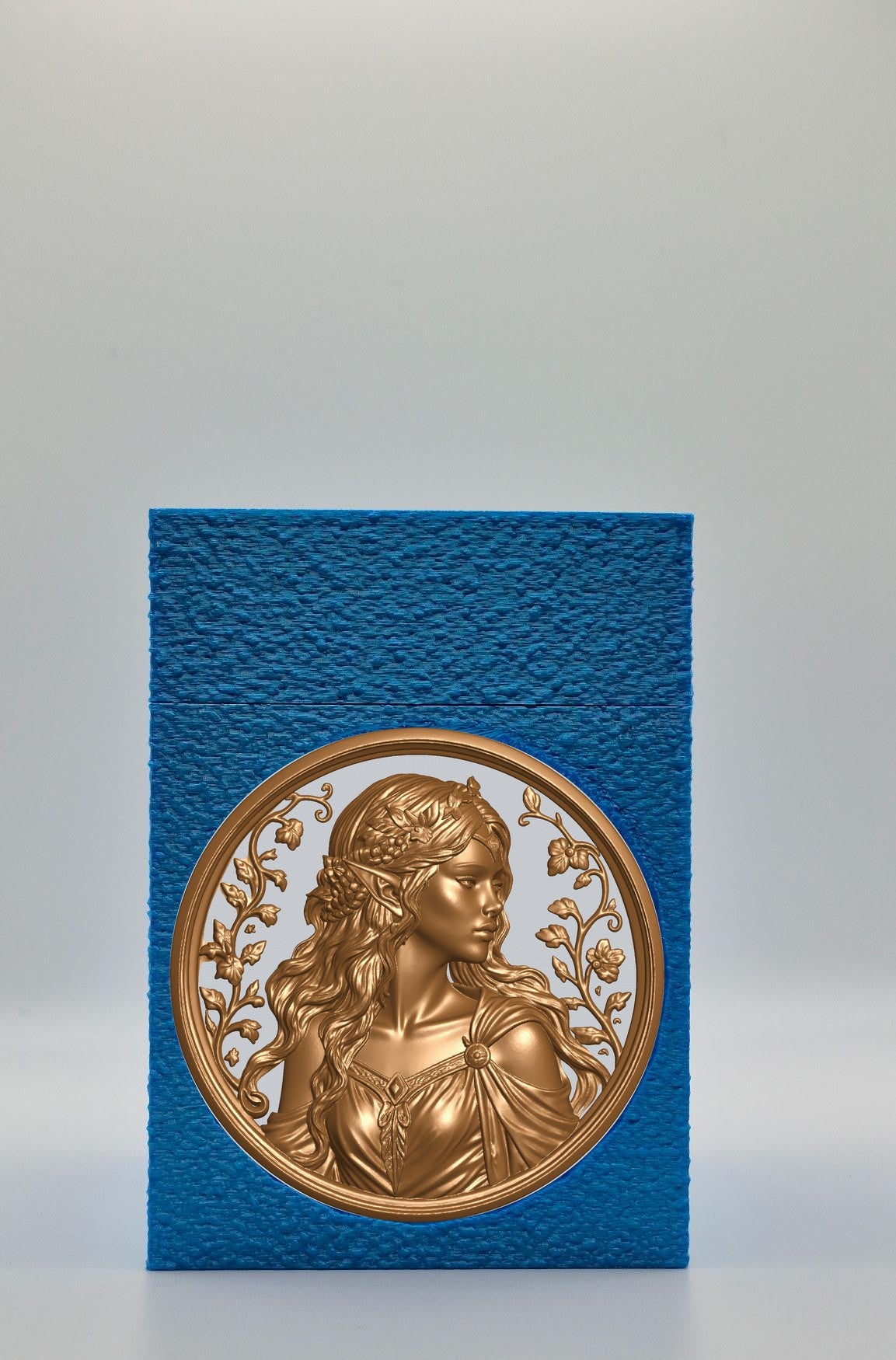 Elf Maiden Card Box — Blue