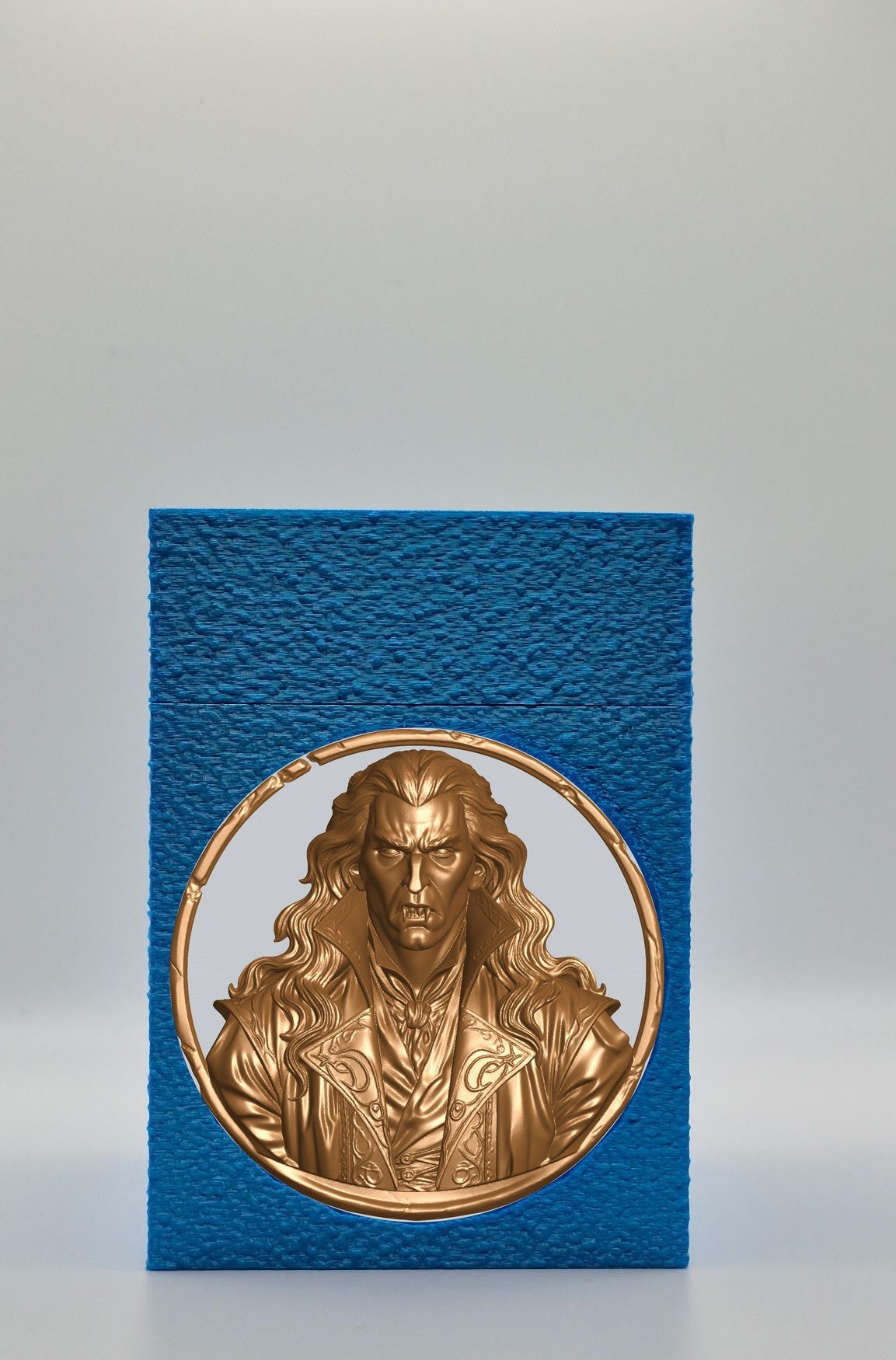 Gothic Vampire Card Box — Blue