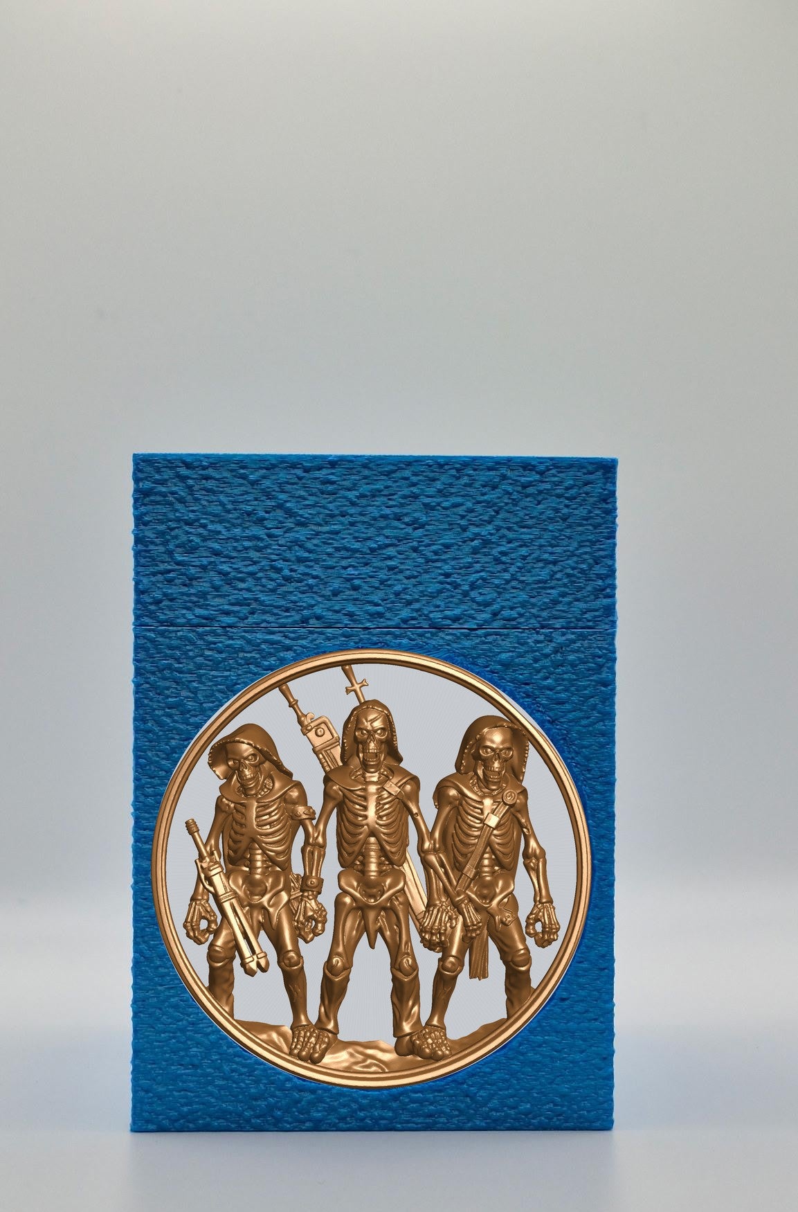 Skeleton Army Card Box — Blue
