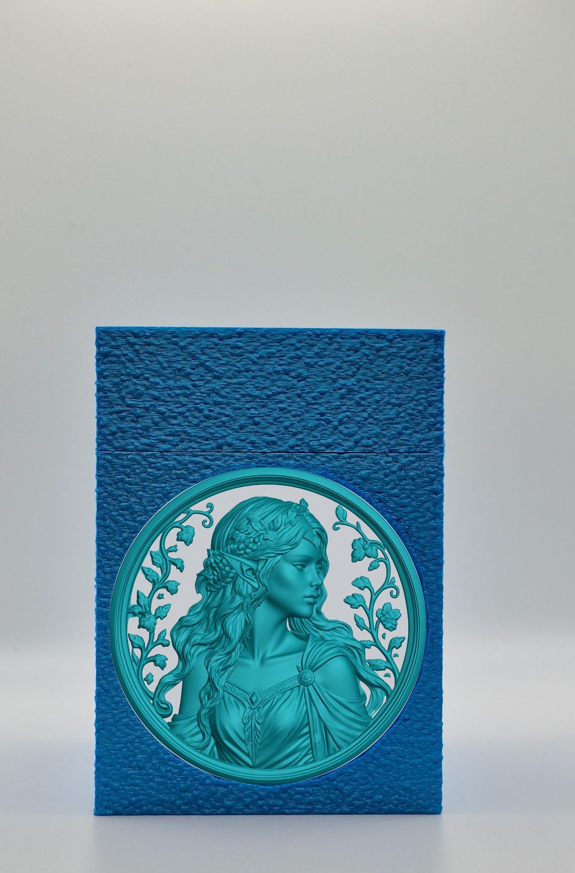 Elf Maiden Card Box — Blue