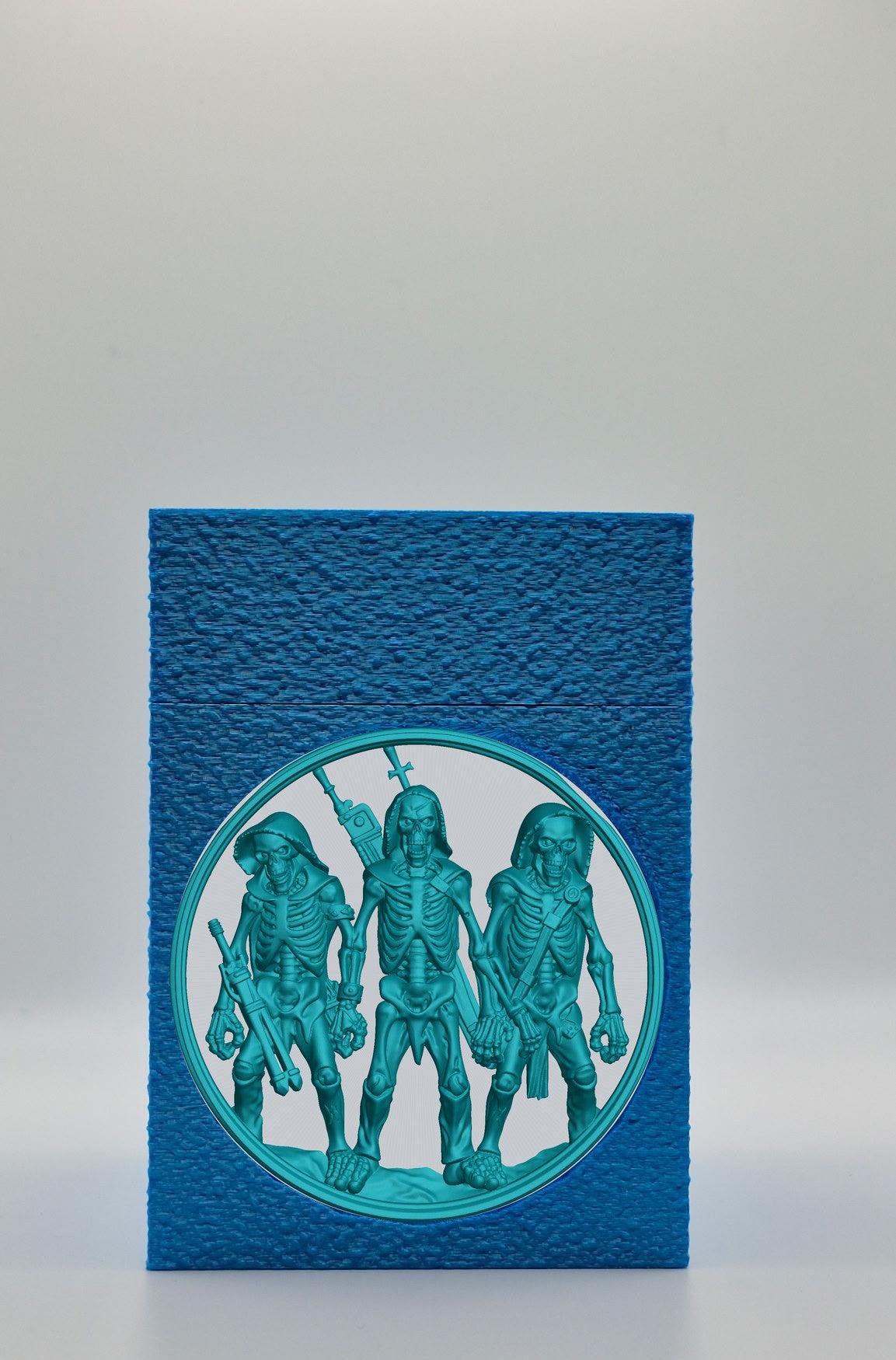 Skeleton Army Card Box — Blue