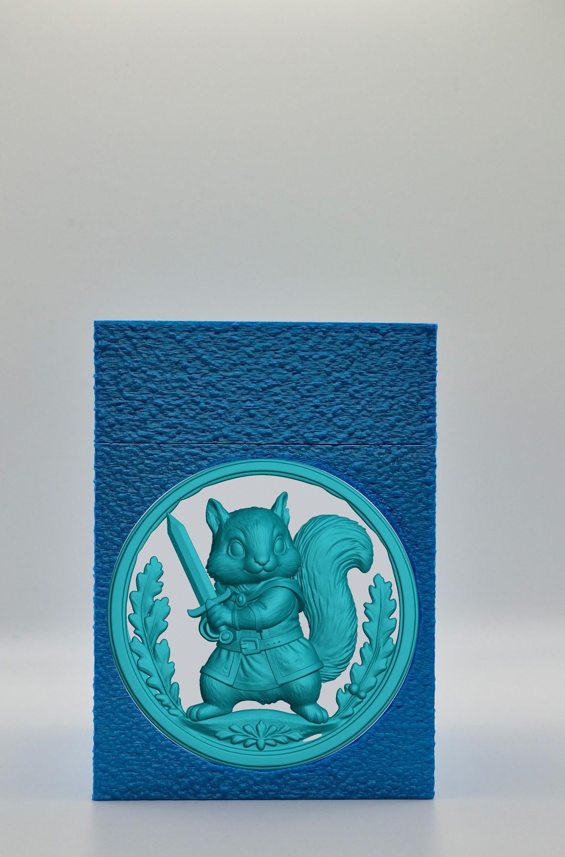 Squirrel Card Box — Blue