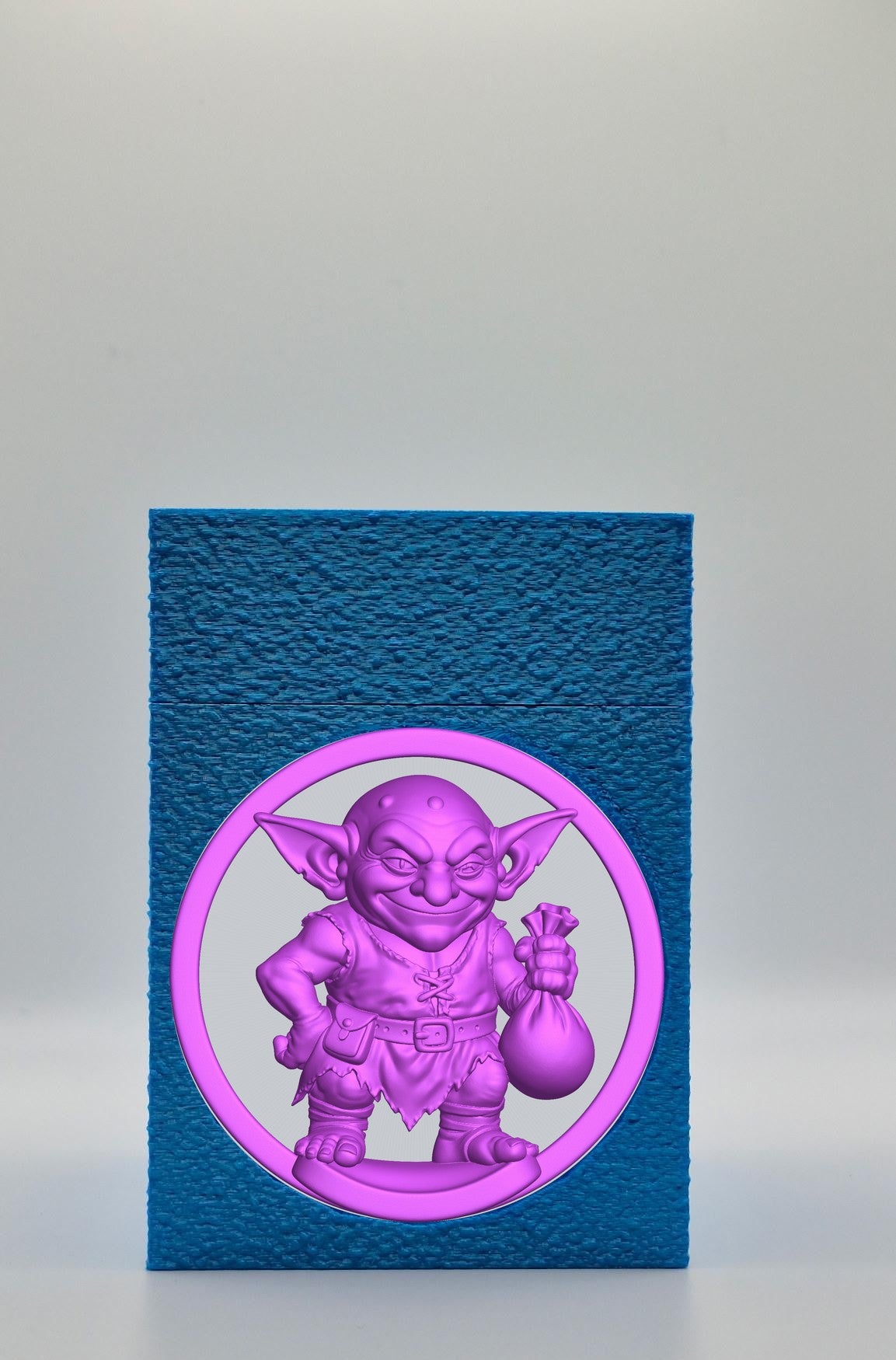 Greedy Goblin Card Box — Blue