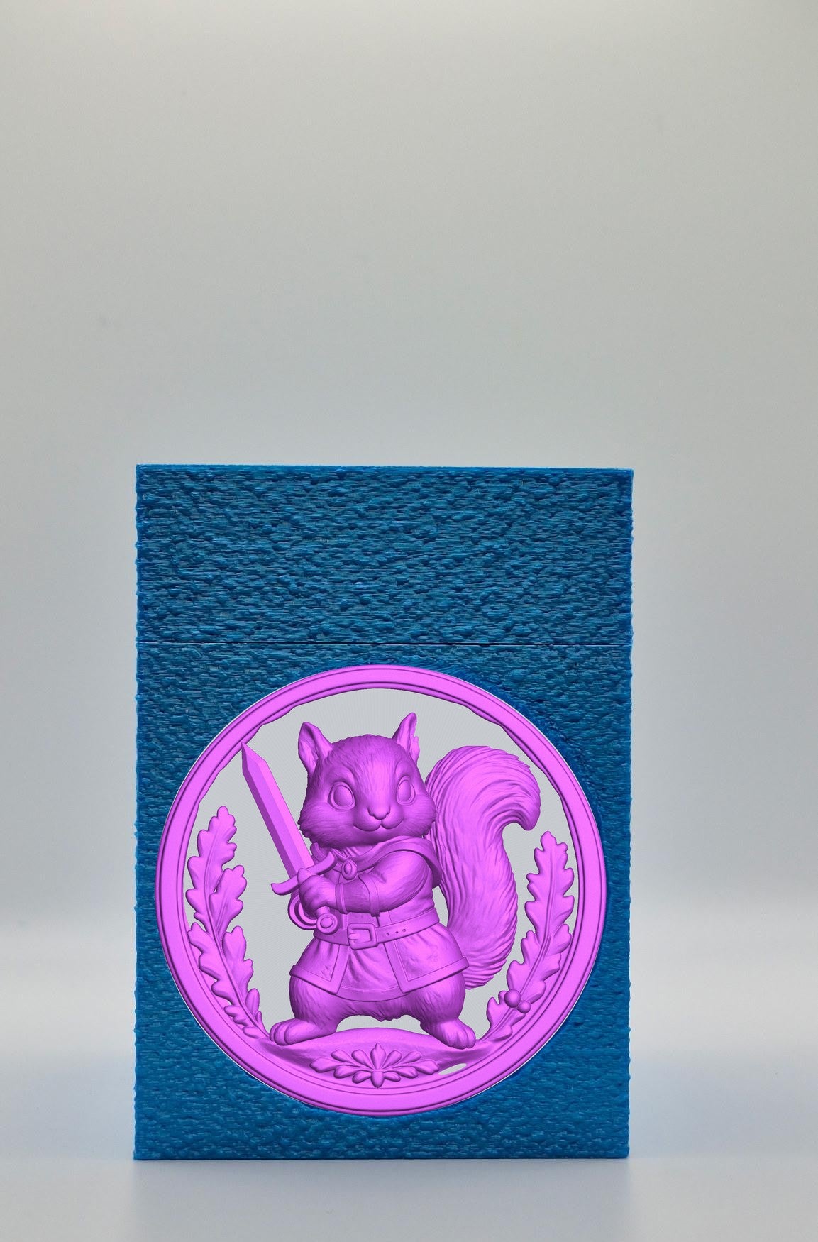 Squirrel Card Box — Blue