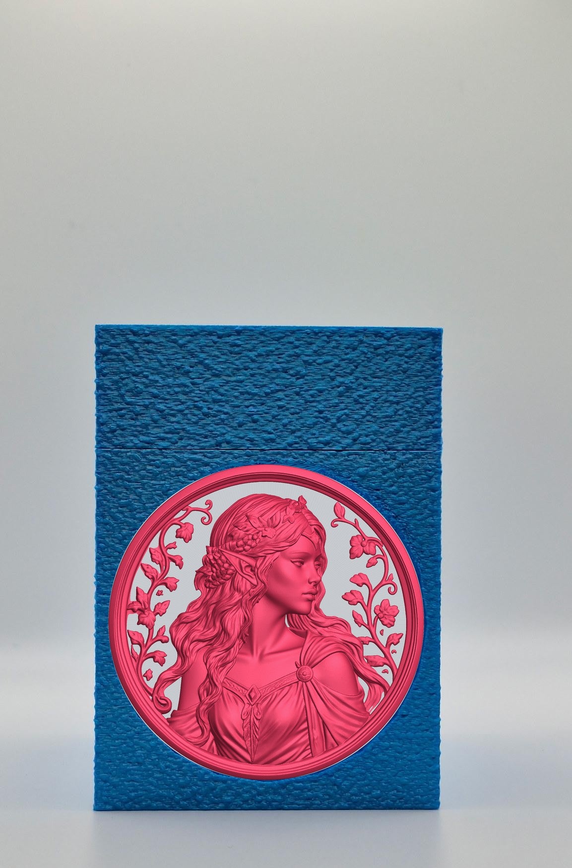 Elf Maiden Card Box — Blue