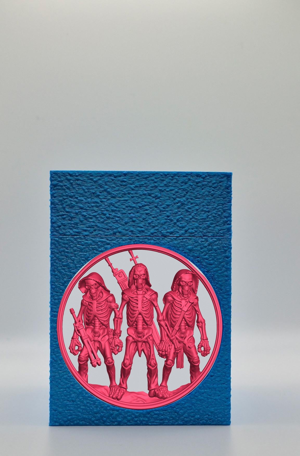 Skeleton Army Card Box — Blue