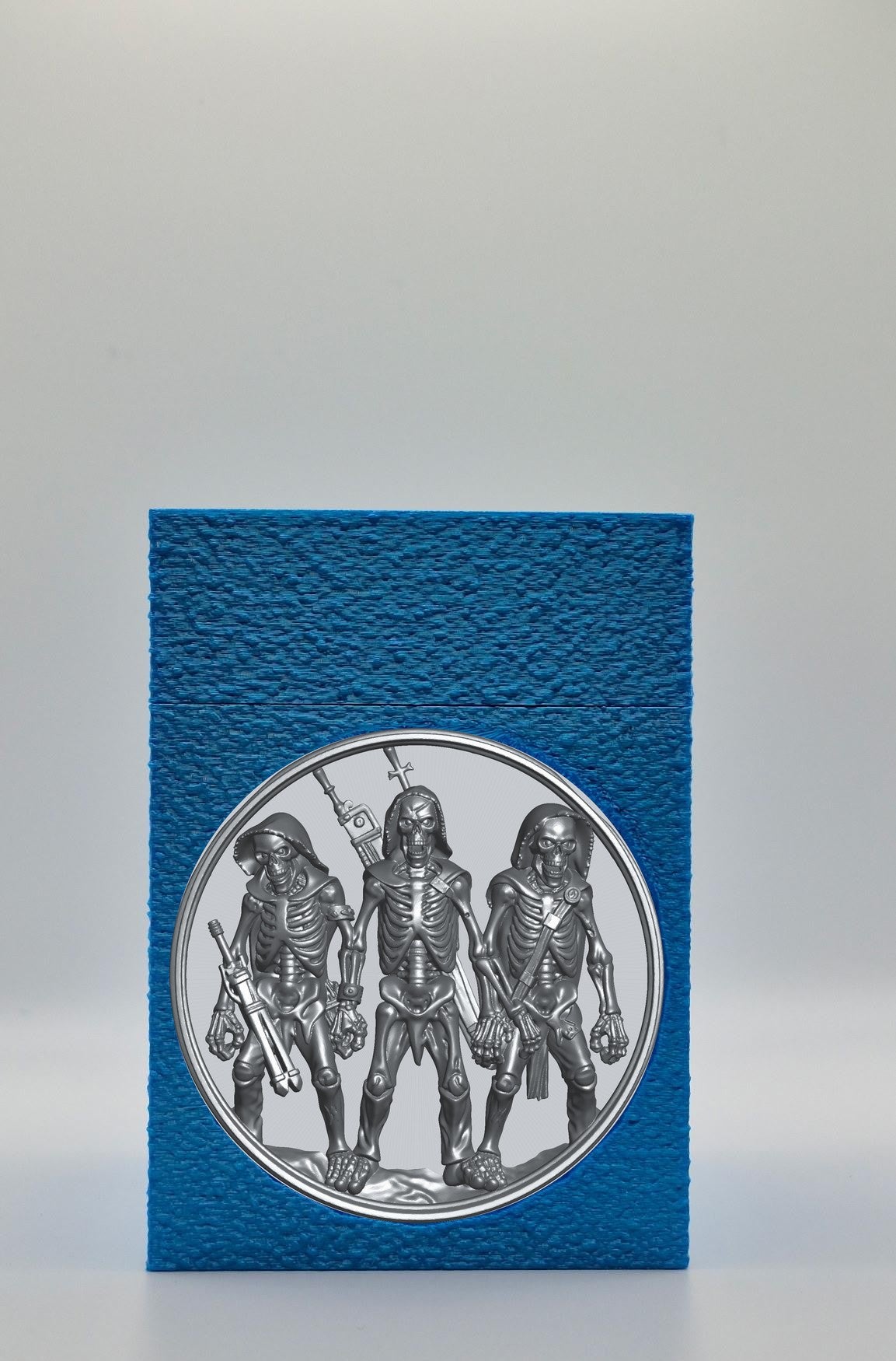 Skeleton Army Card Box — Blue