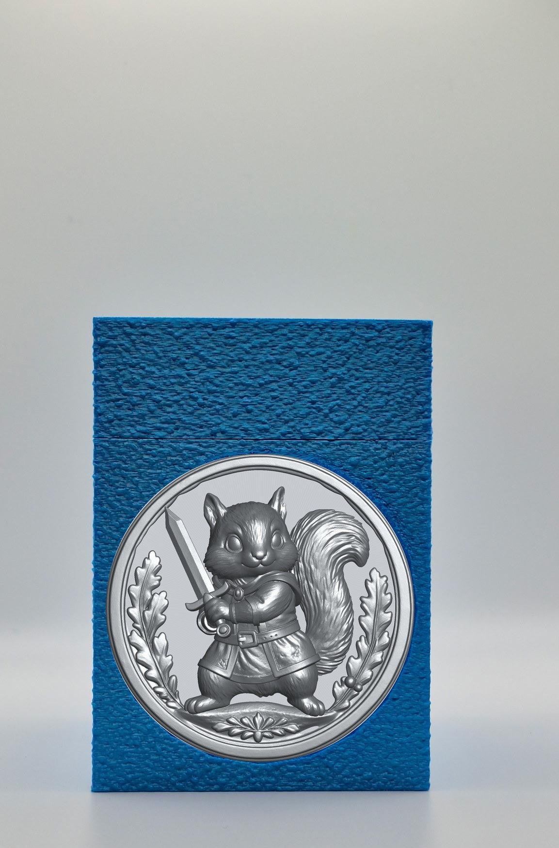 Squirrel Card Box — Blue