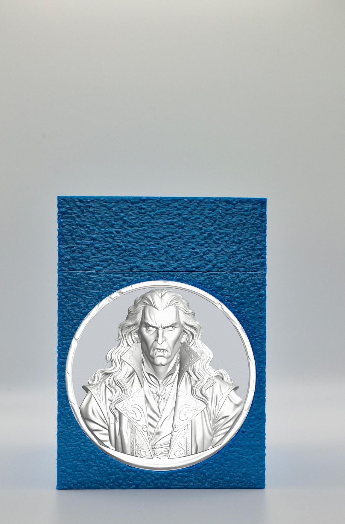 Gothic Vampire Card Box — Blue