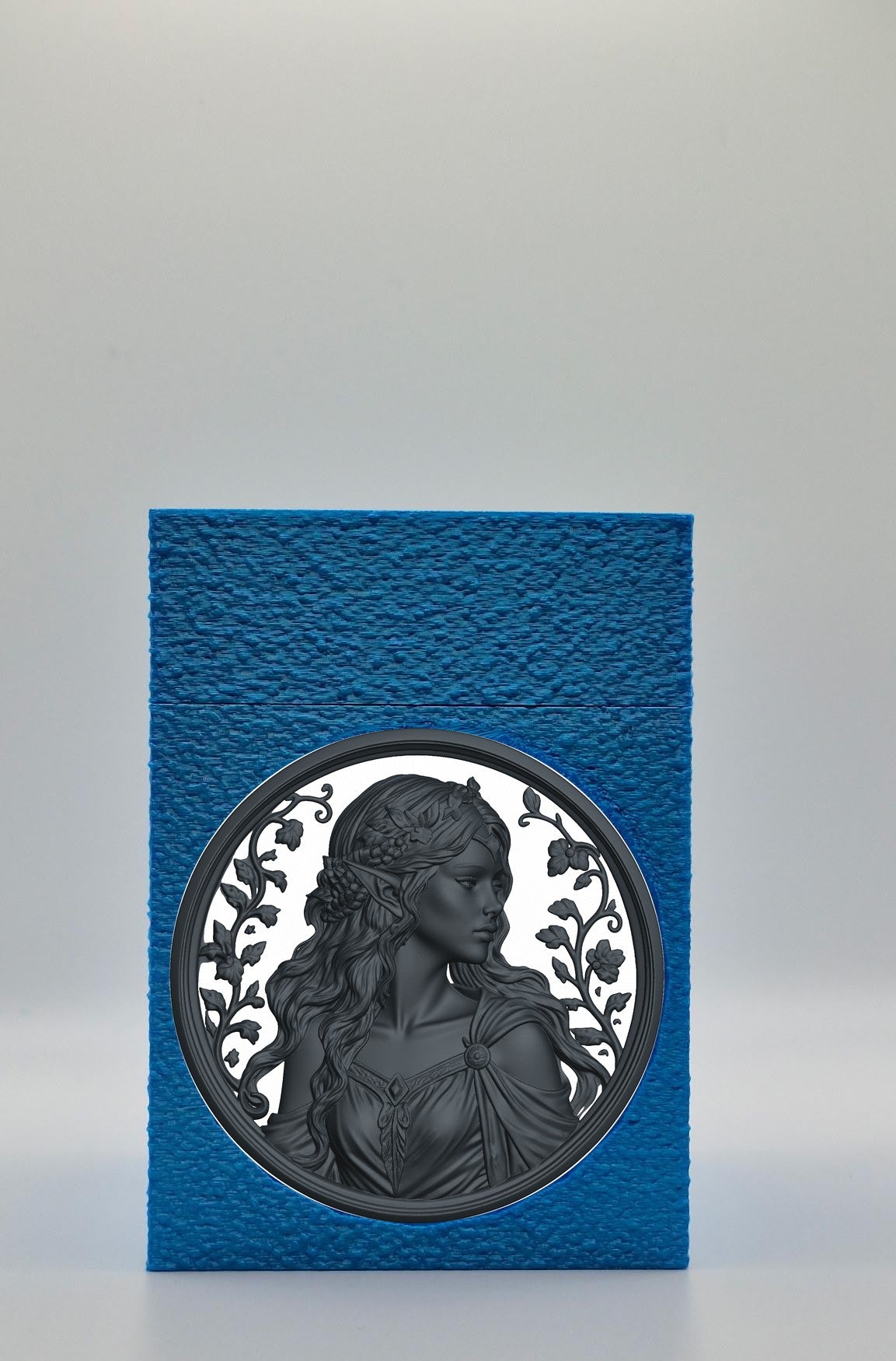 Elf Maiden Card Box — Blue
