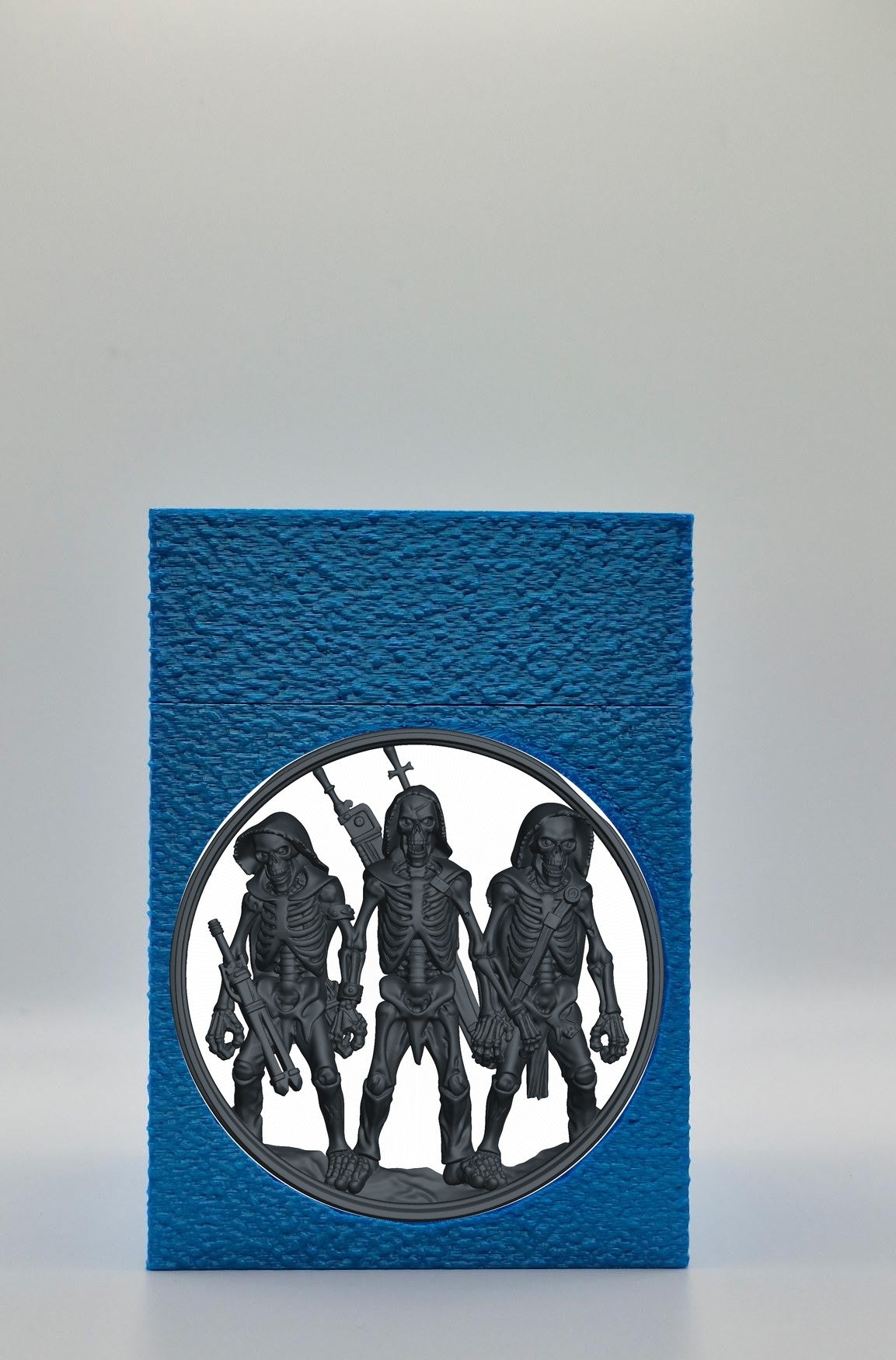 Skeleton Army Card Box — Blue