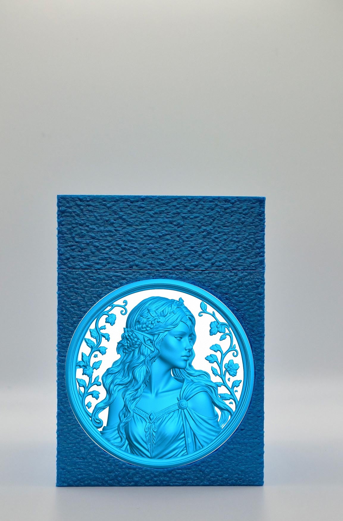 Elf Maiden Card Box — Blue