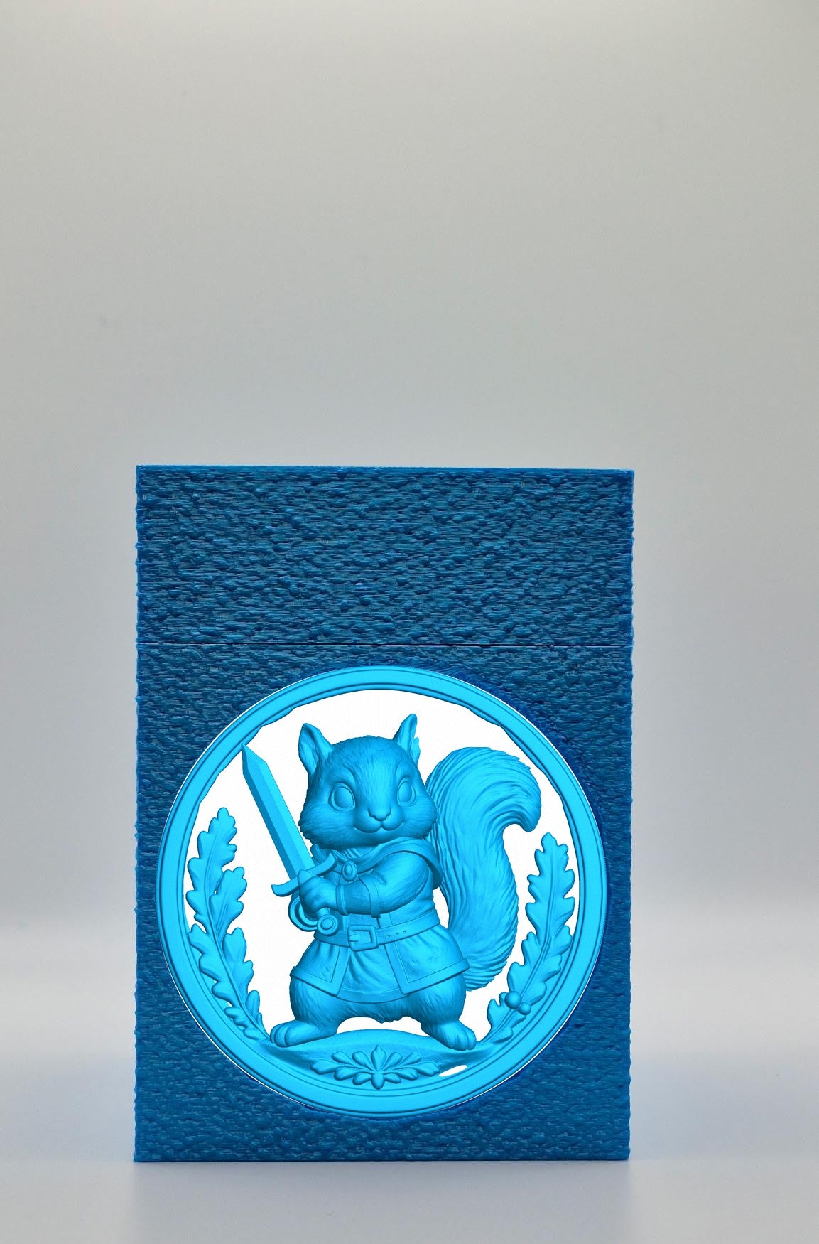 Squirrel Card Box — Blue