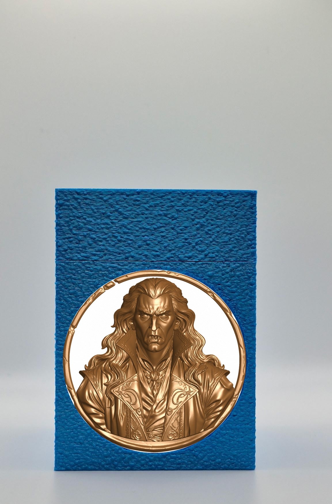 Gothic Vampire Card Box — Blue