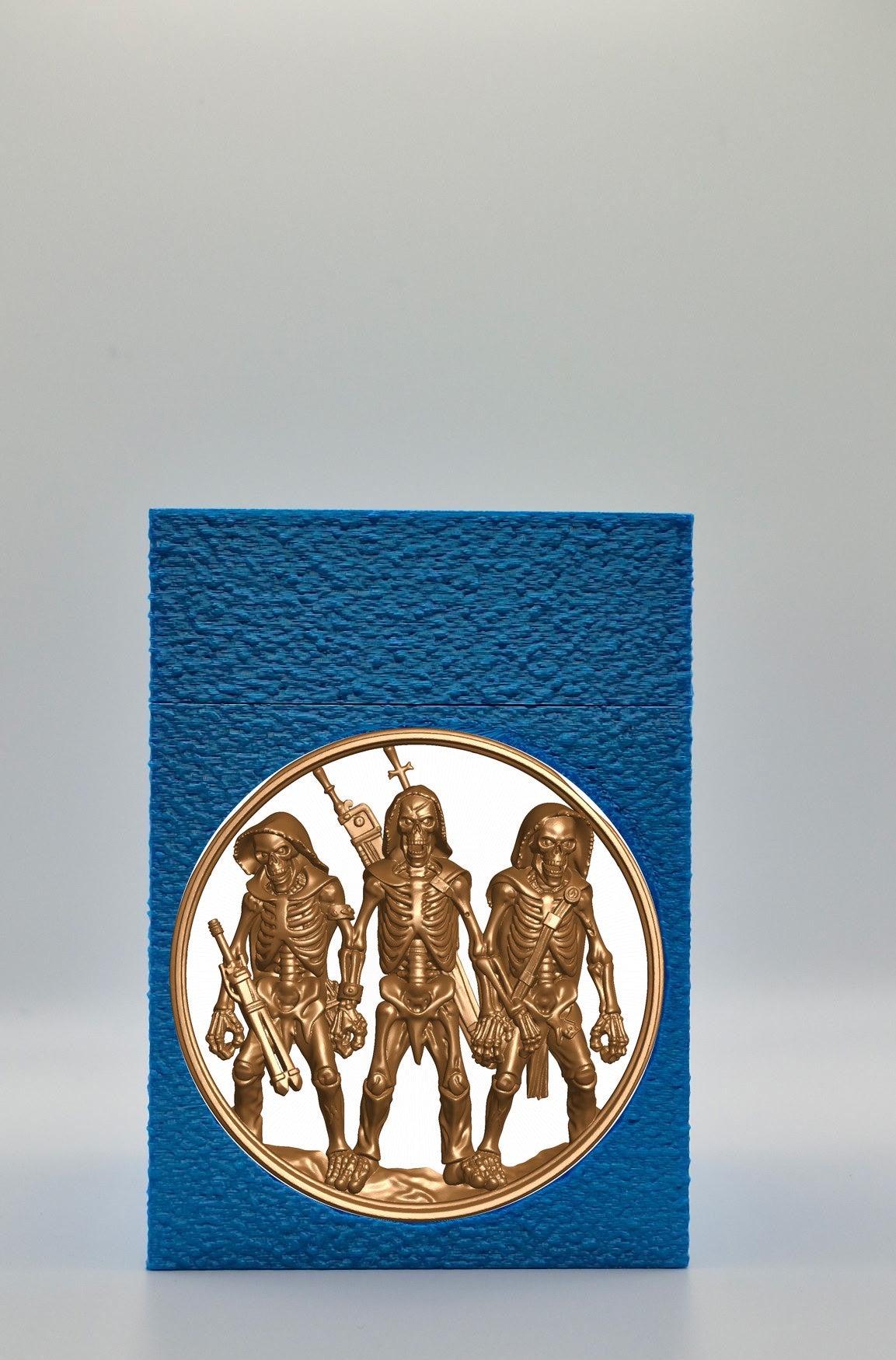 Skeleton Army Card Box — Blue