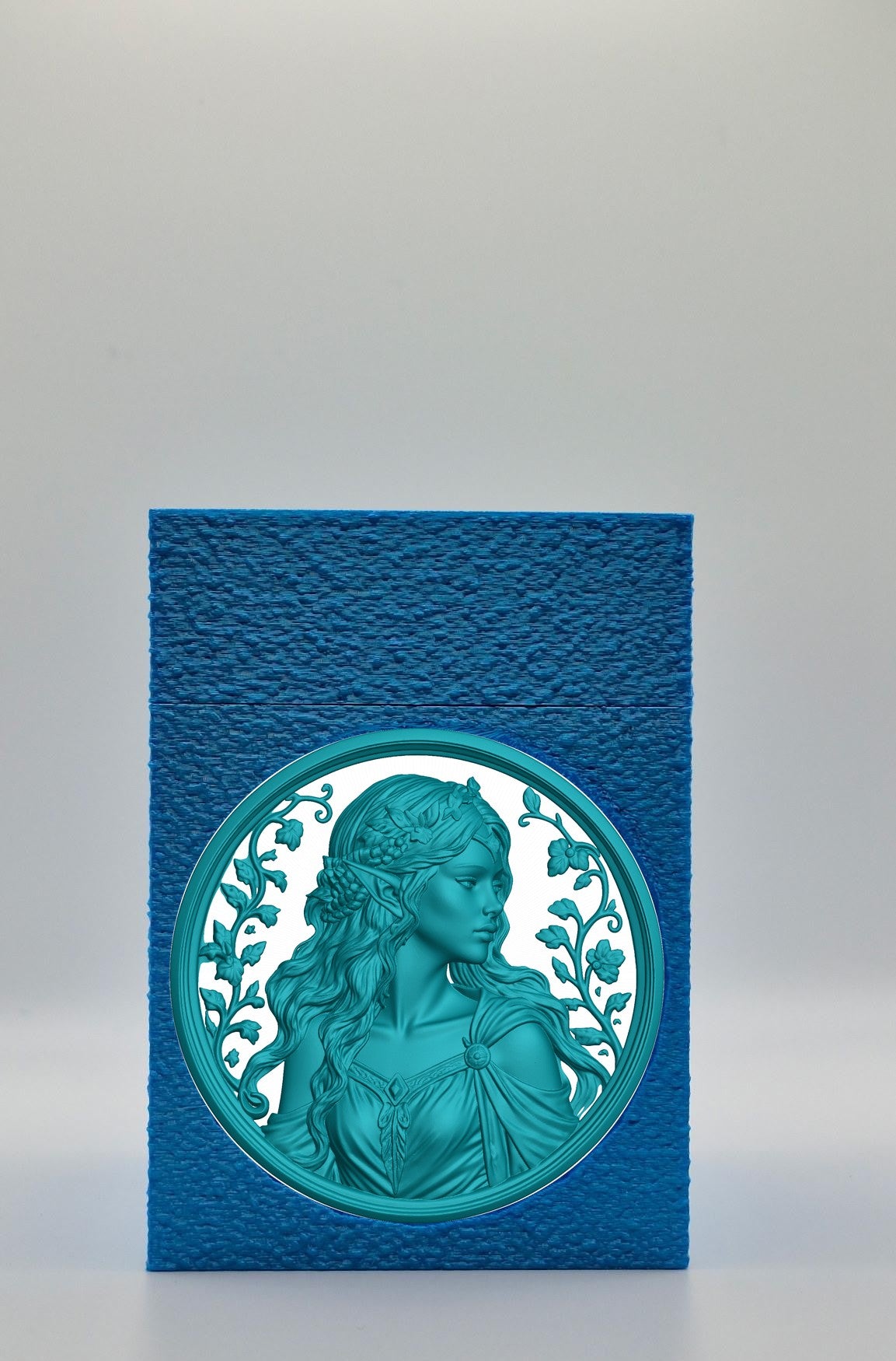 Elf Maiden Card Box — Blue