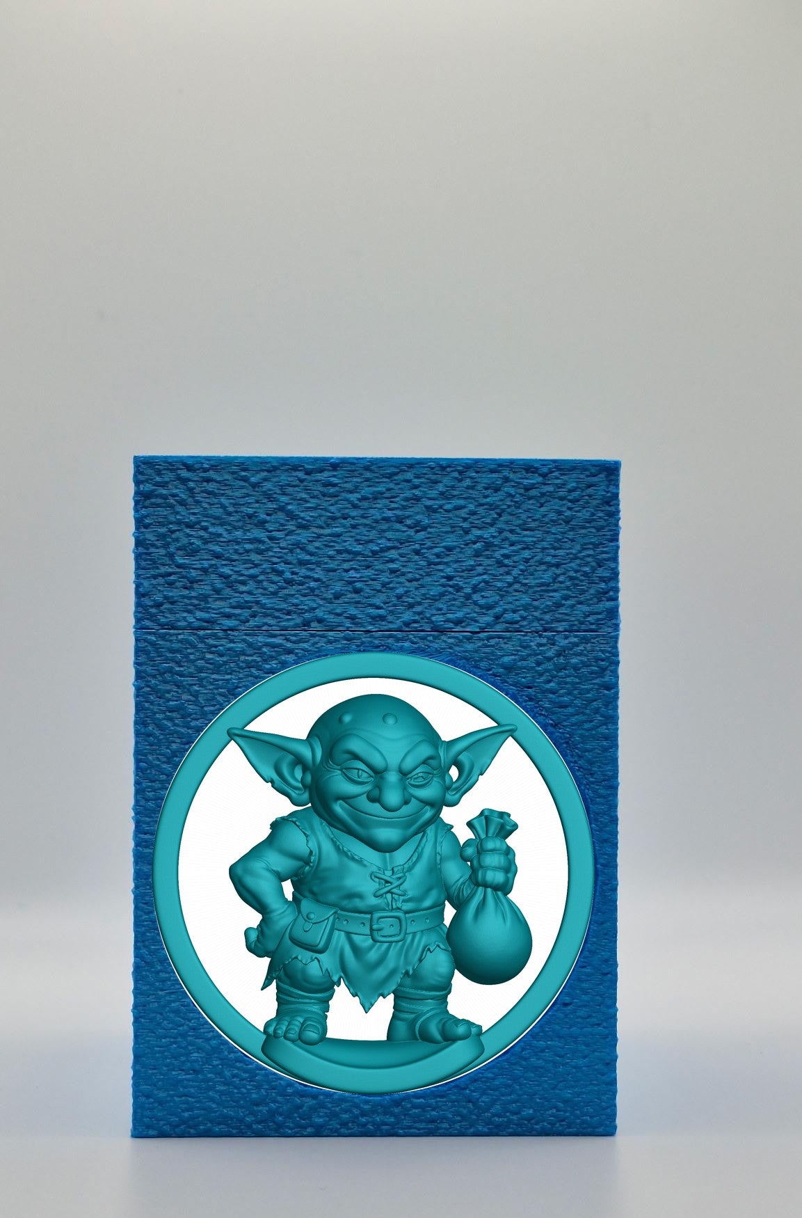 Greedy Goblin Card Box — Blue