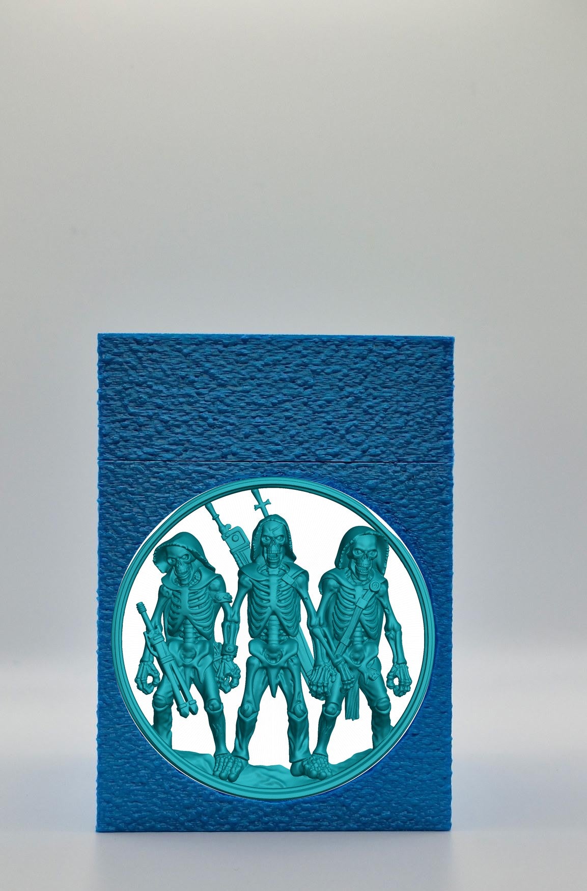 Skeleton Army Card Box — Blue