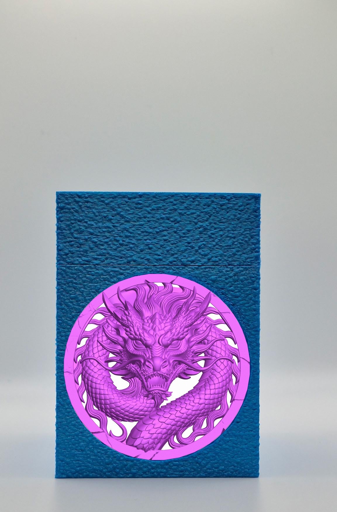 Dragon Card Box — Blue