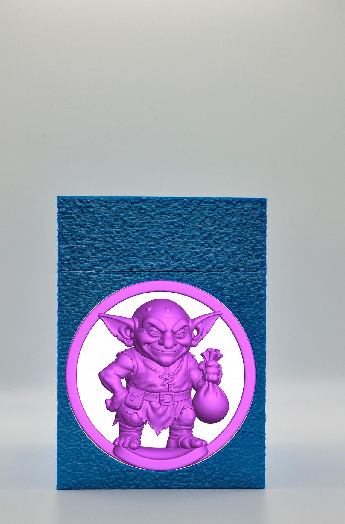 Greedy Goblin Card Box — Blue