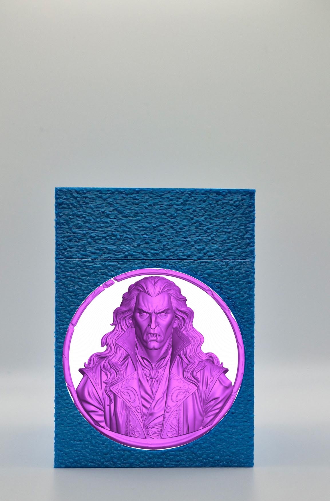 Gothic Vampire Card Box — Blue