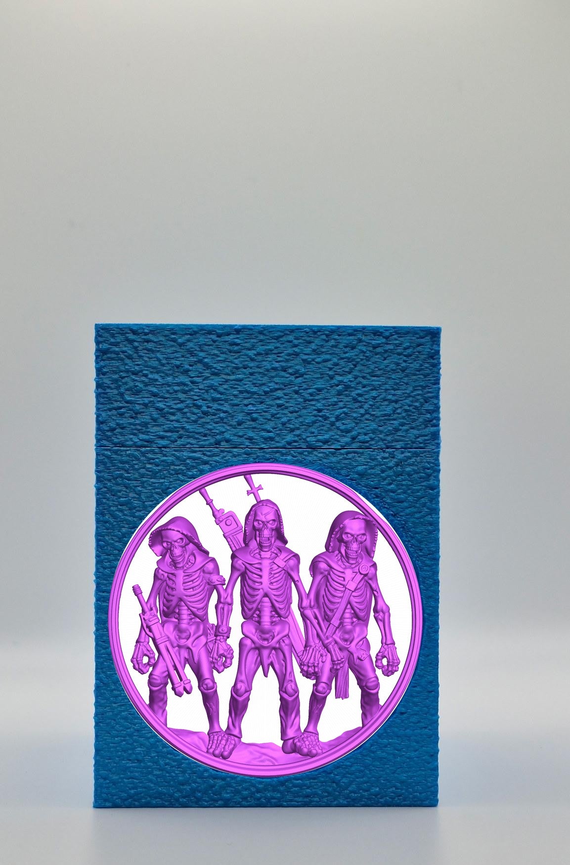 Skeleton Army Card Box — Blue