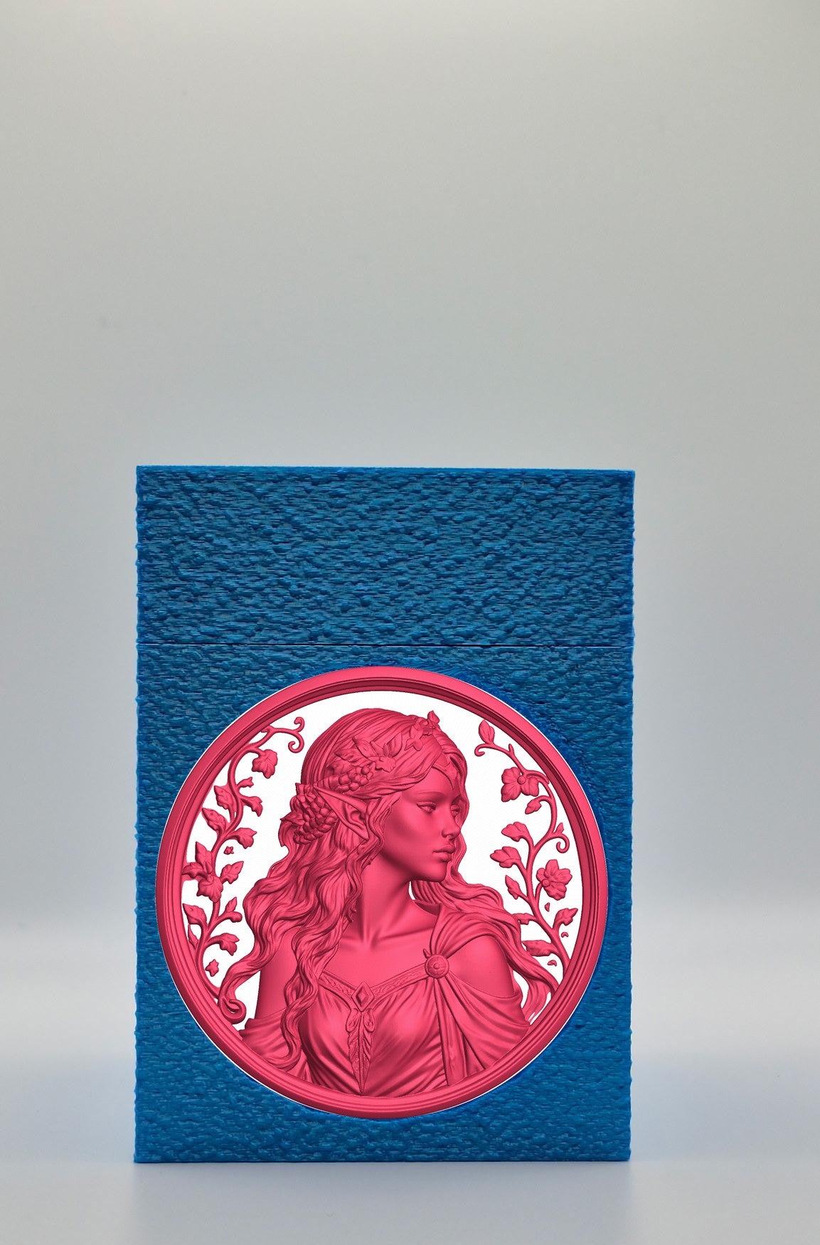 Elf Maiden Card Box — Blue