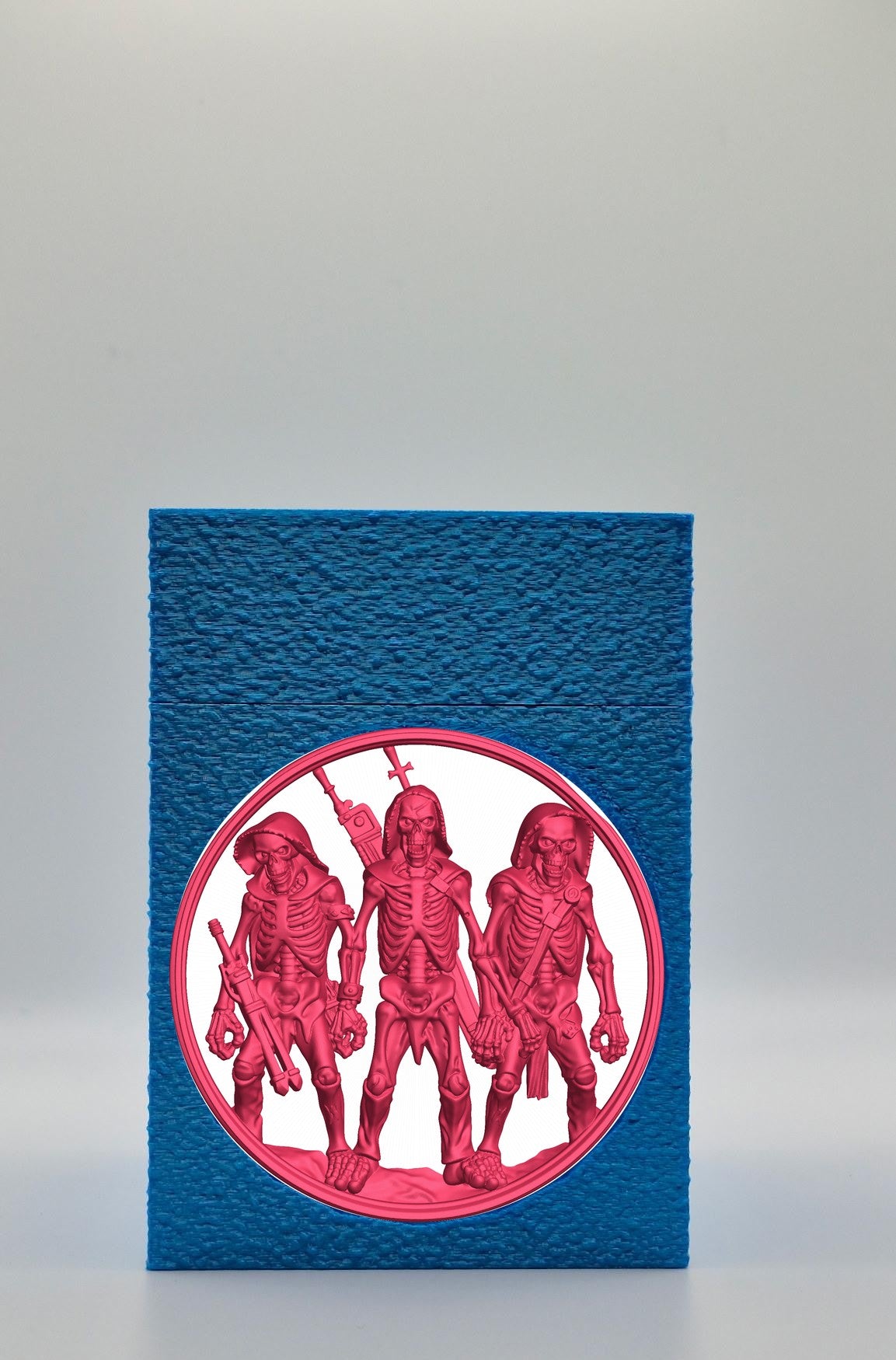 Skeleton Army Card Box — Blue