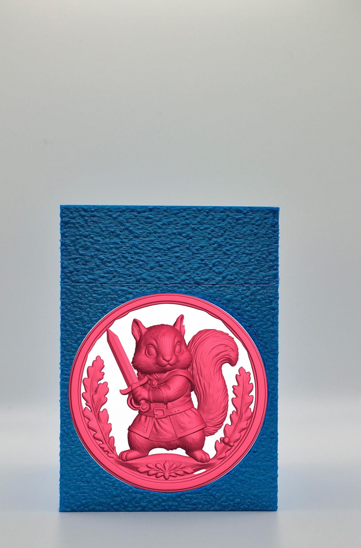 Squirrel Card Box — Blue