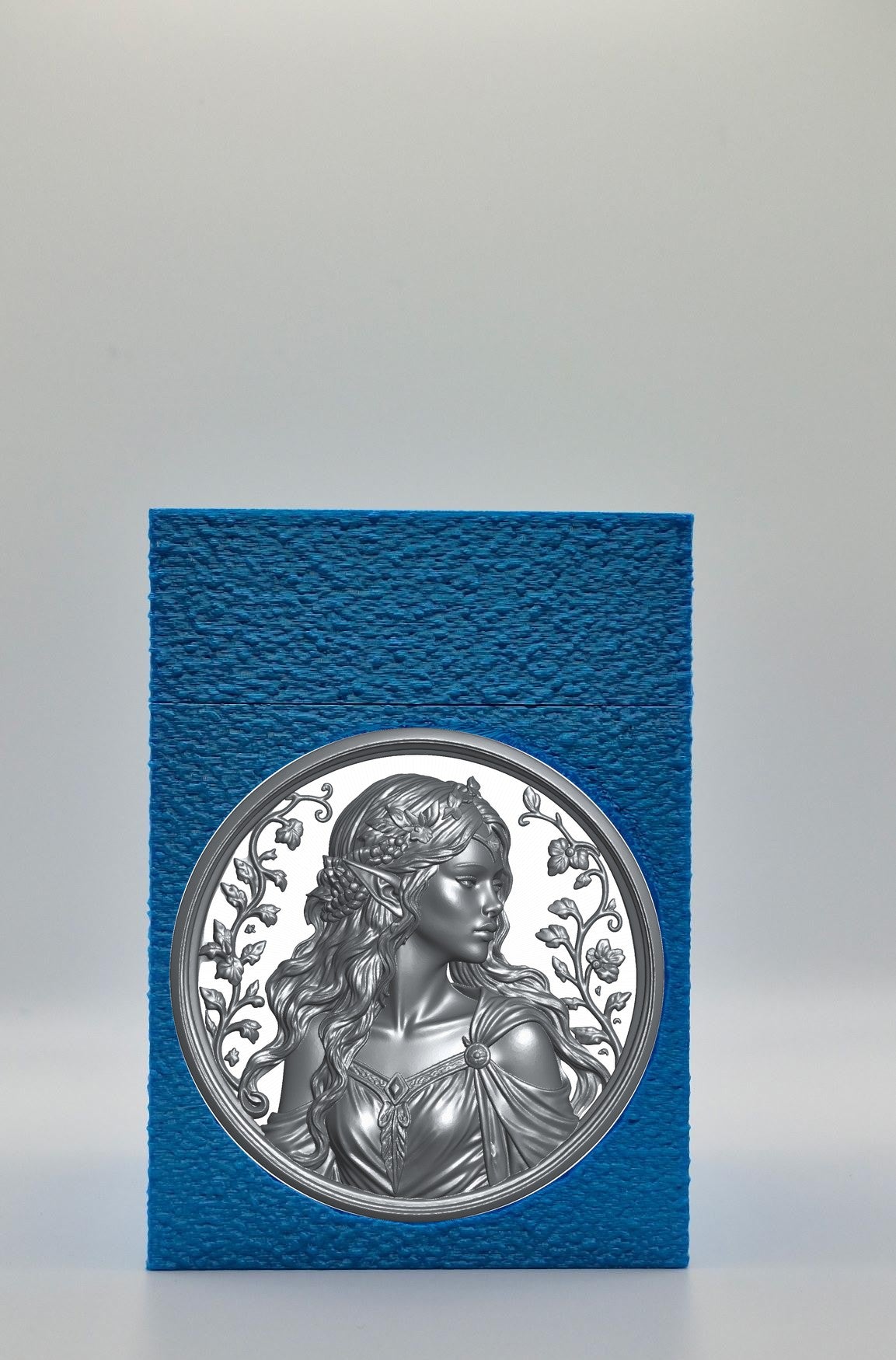Elf Maiden Card Box — Blue