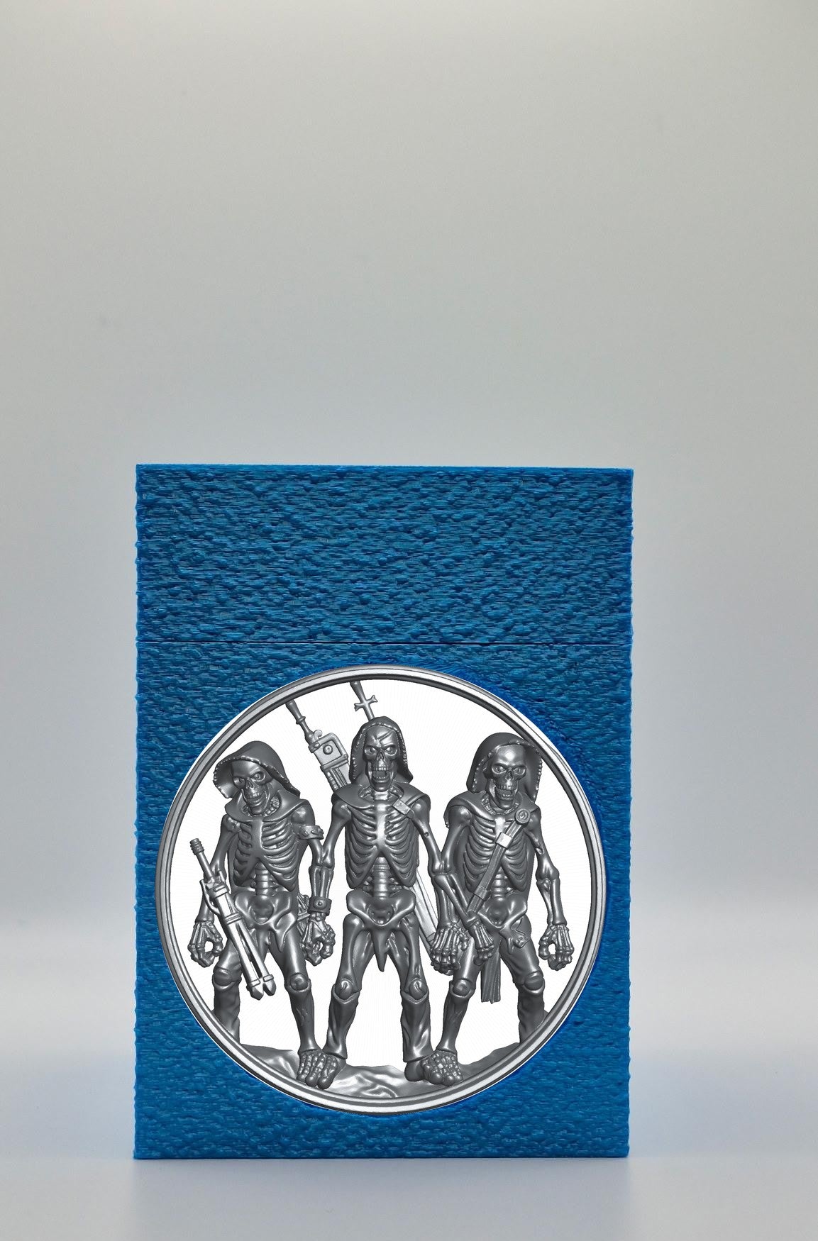 Skeleton Army Card Box — Blue