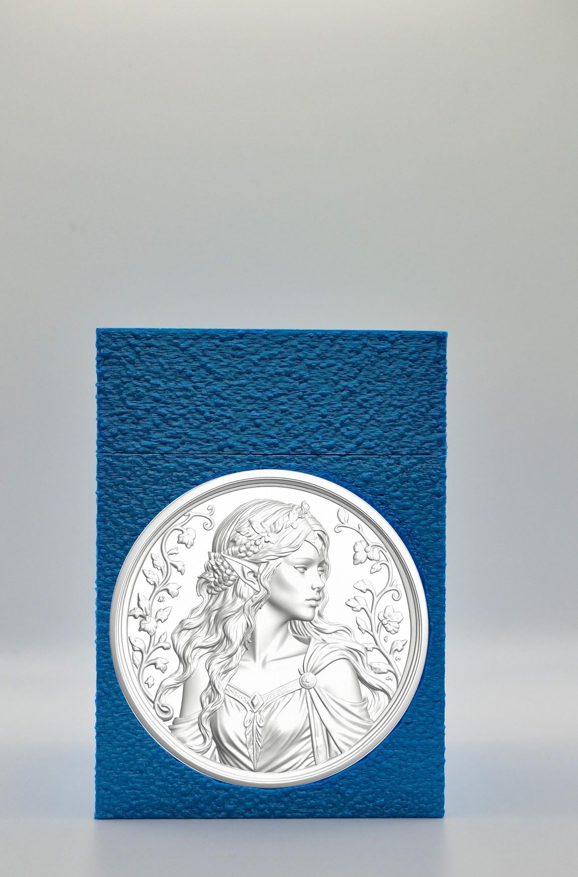 Elf Maiden Card Box — Blue
