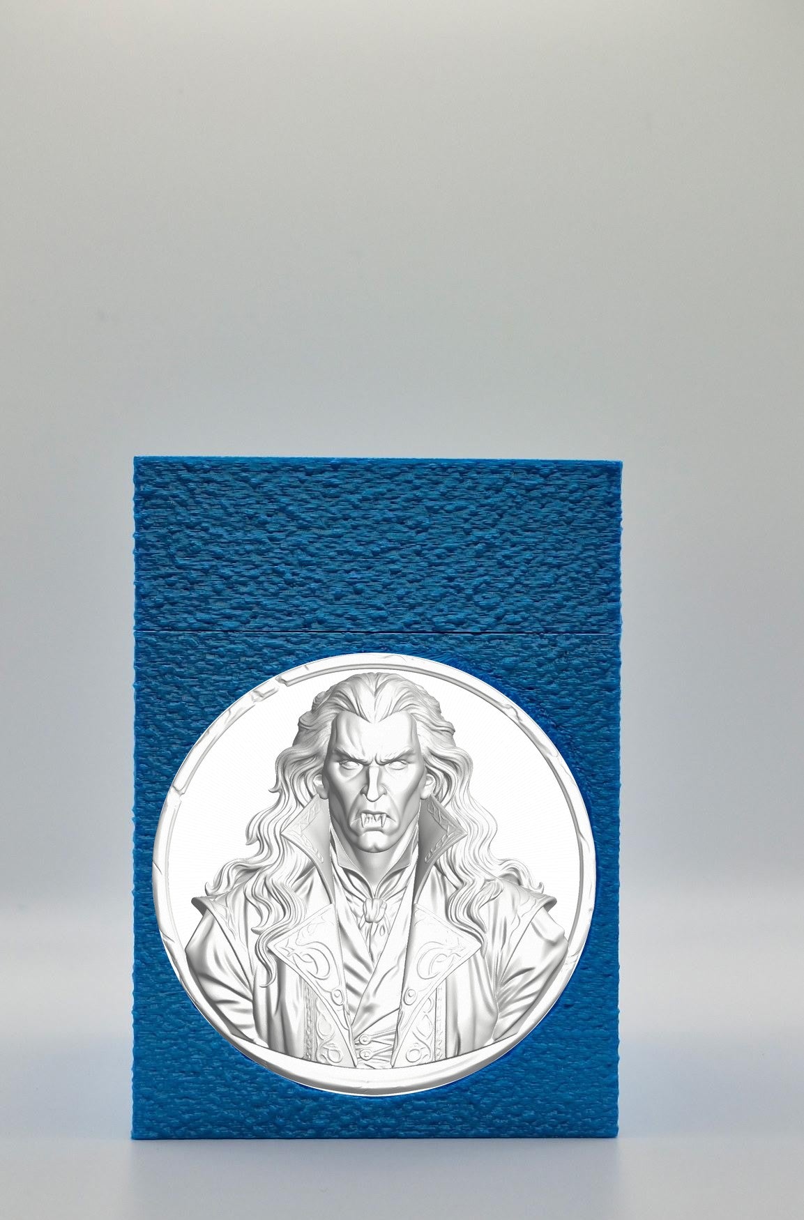 Gothic Vampire Card Box — Blue