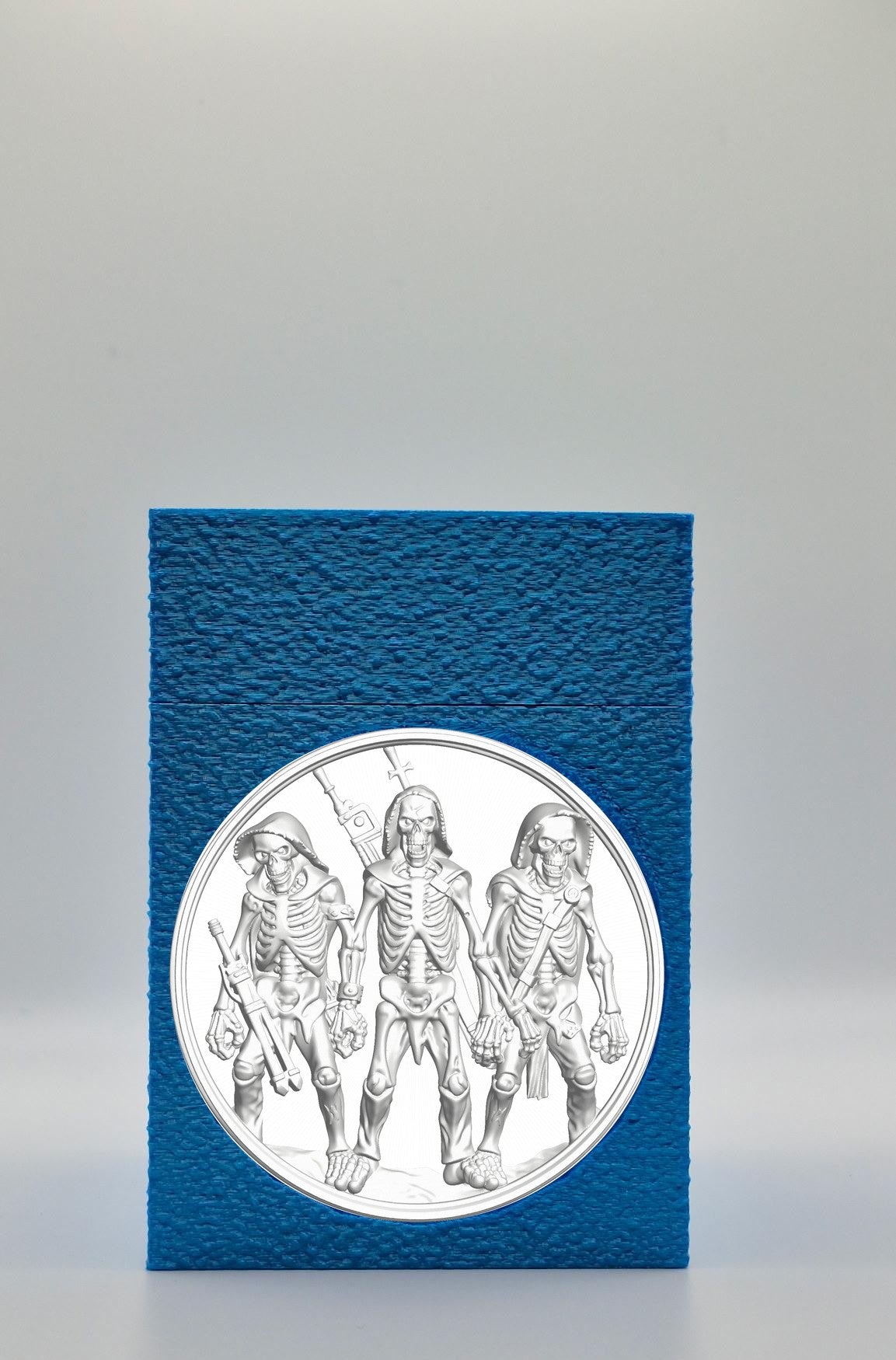 Skeleton Army Card Box — Blue