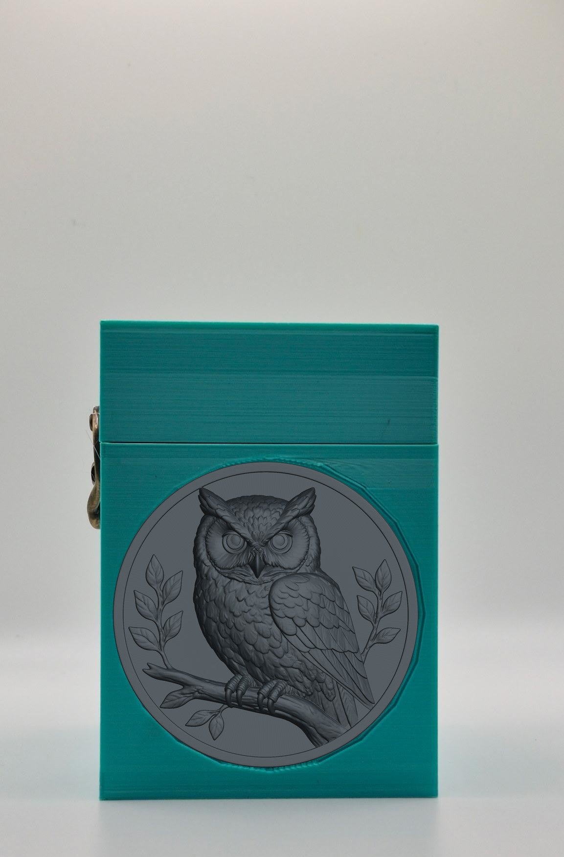 Owl Card Box — Green