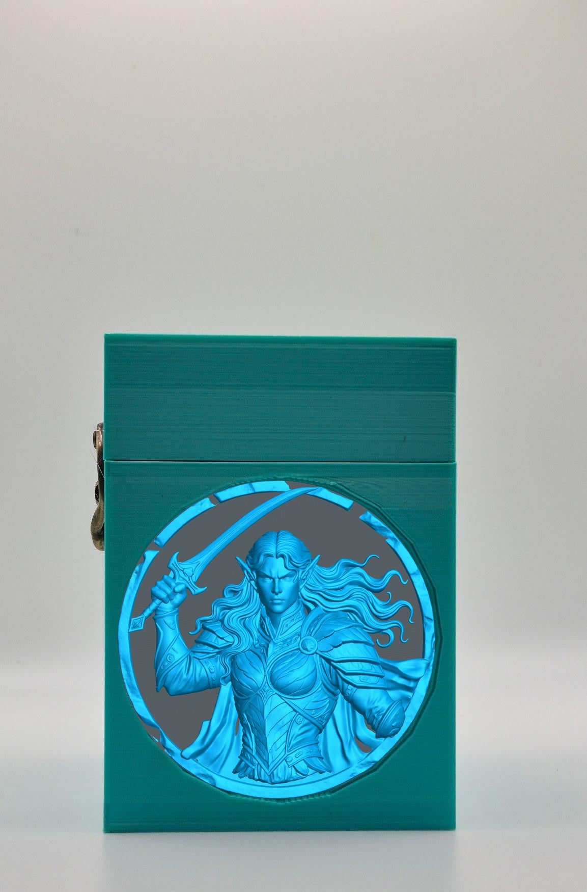 Elvish Warrior Card Box — Green