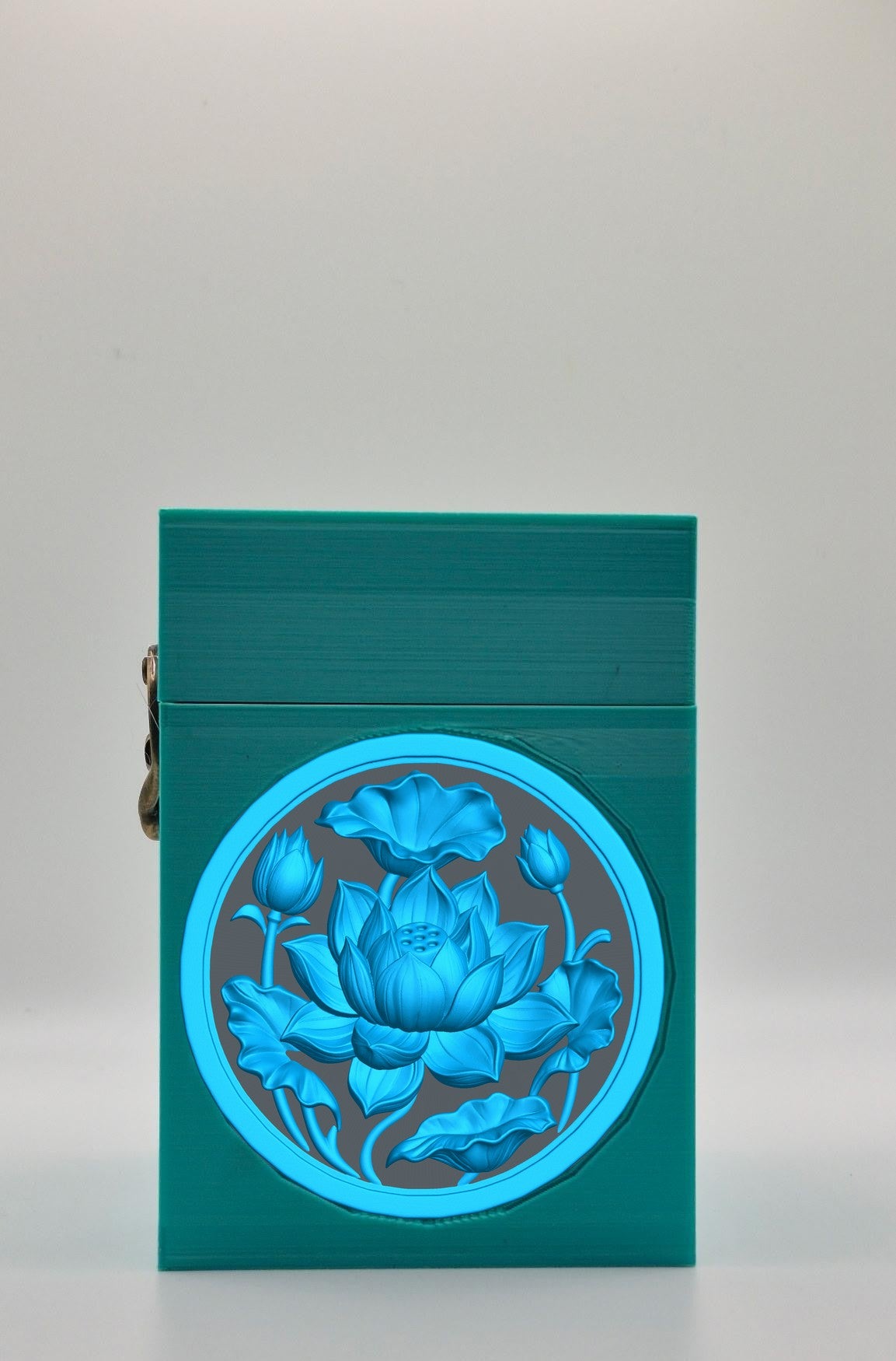 Lotus Card Box — Green