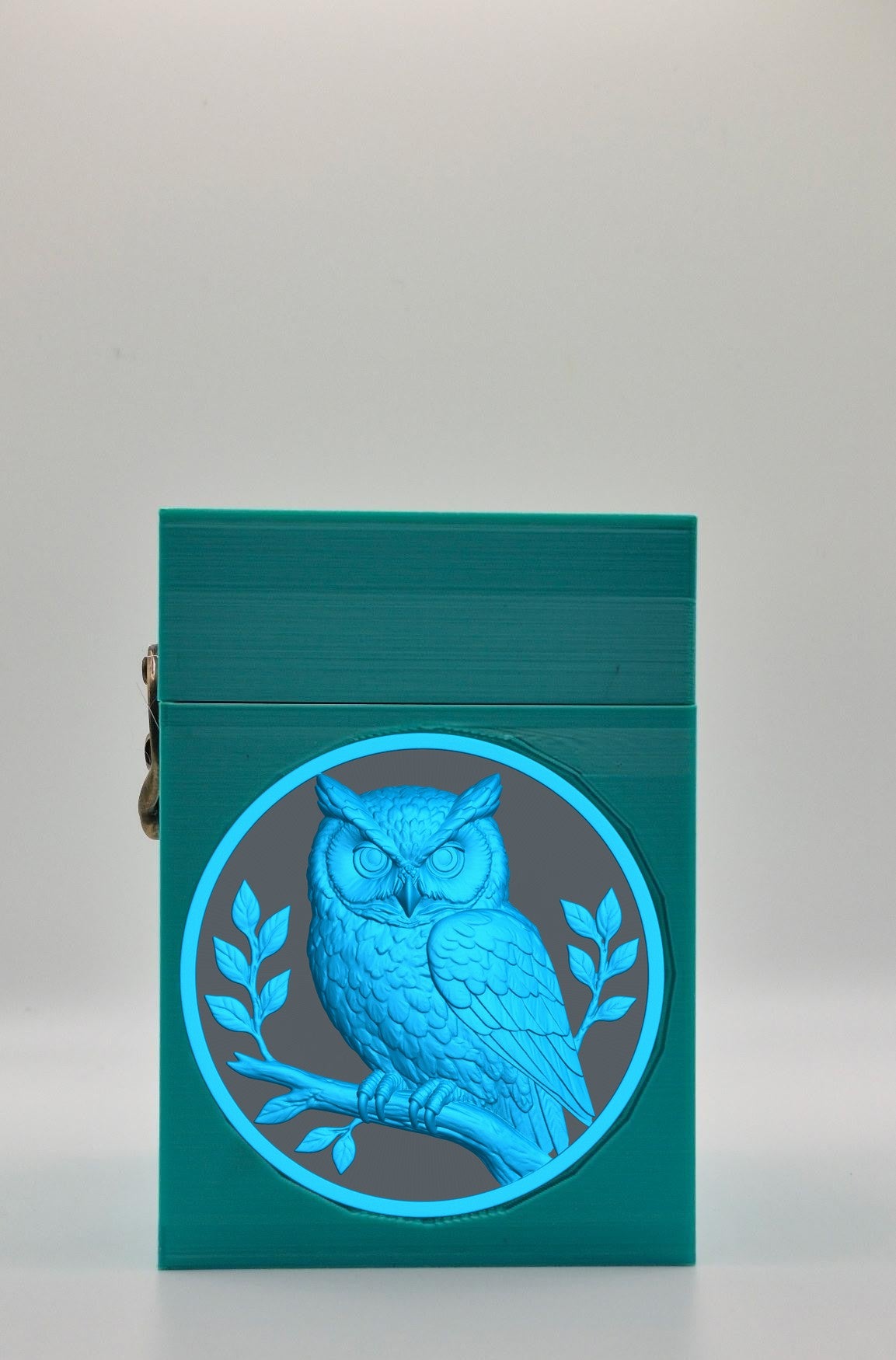 Owl Card Box — Green