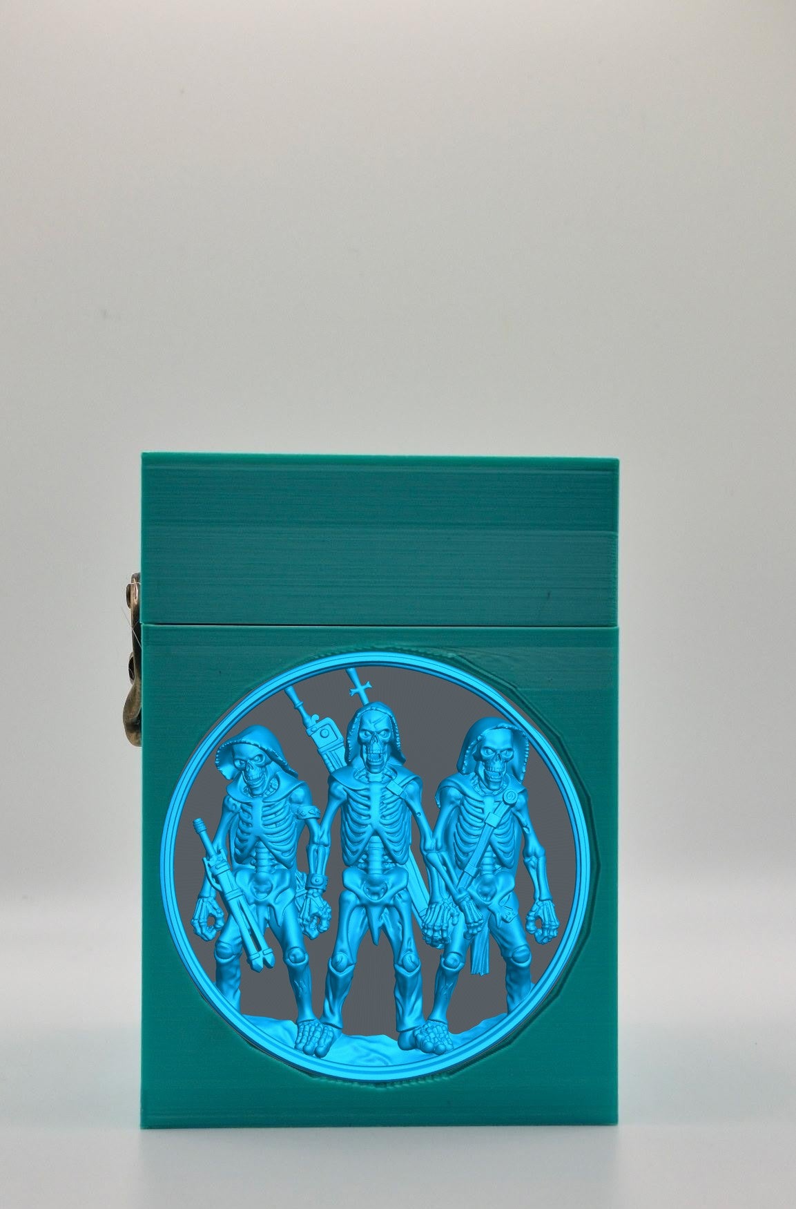 Skeleton Army Card Box — Green