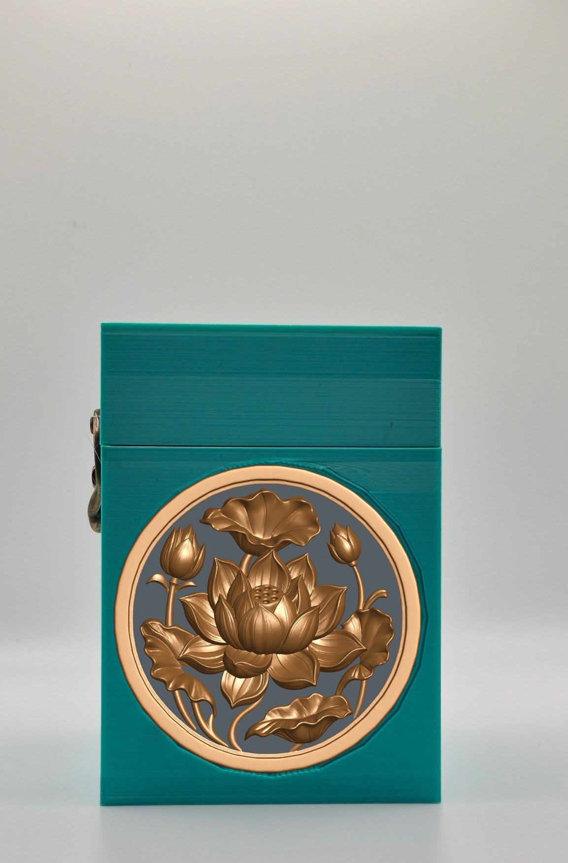 Lotus Card Box — Green