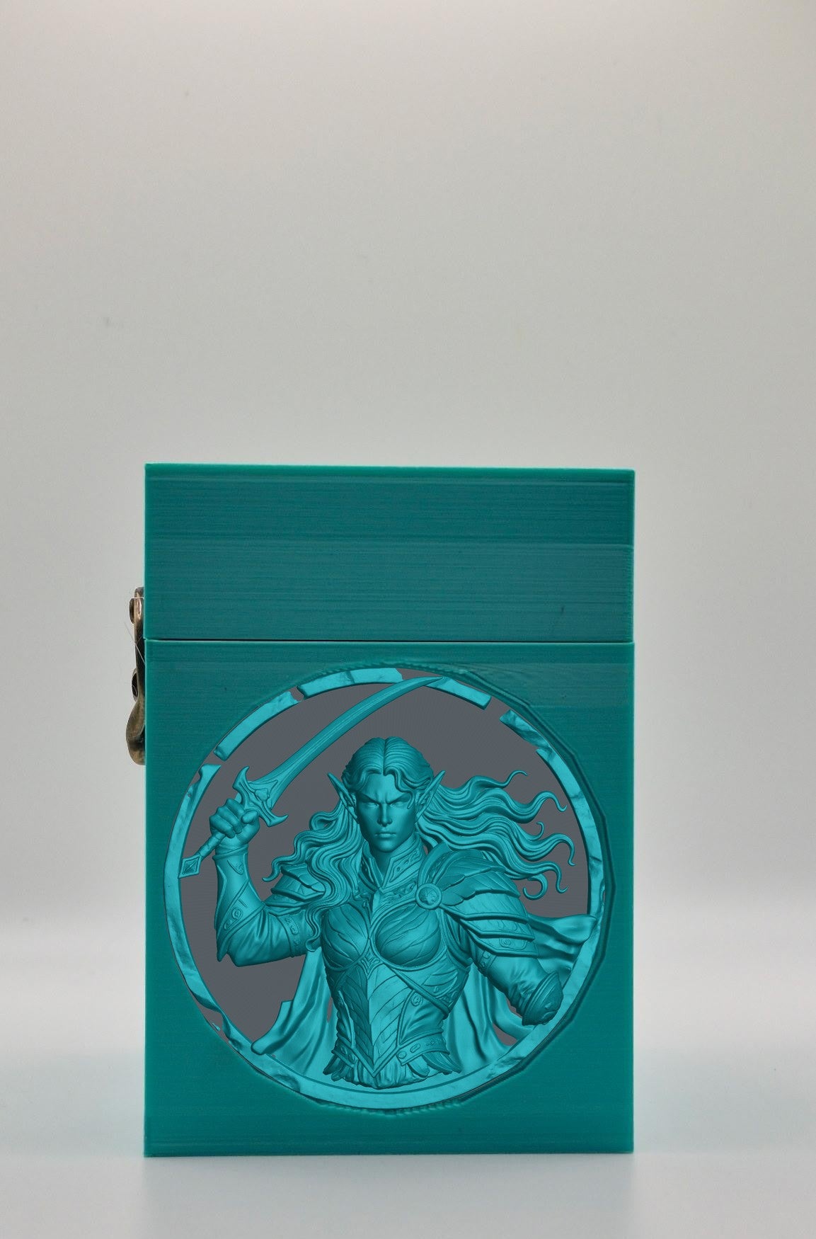 Elvish Warrior Card Box — Green