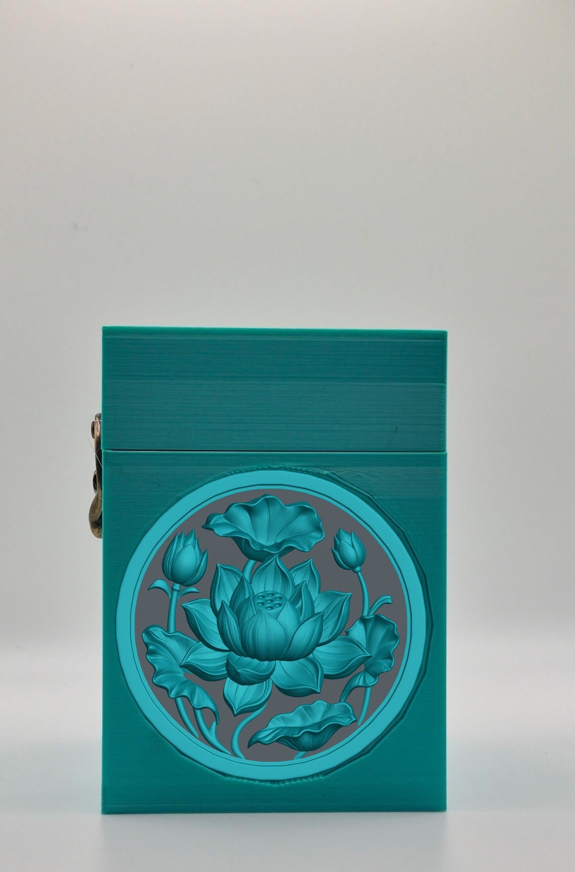 Lotus Card Box — Green