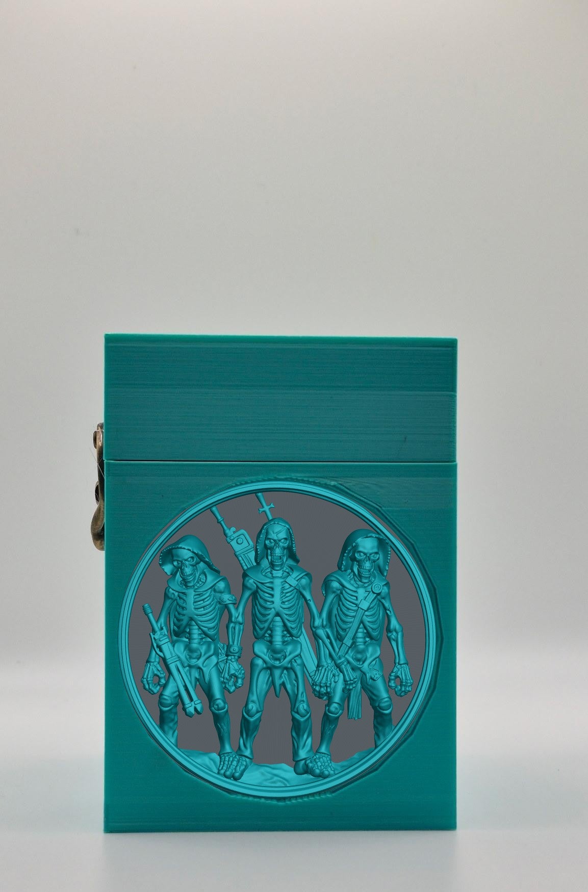 Skeleton Army Card Box — Green