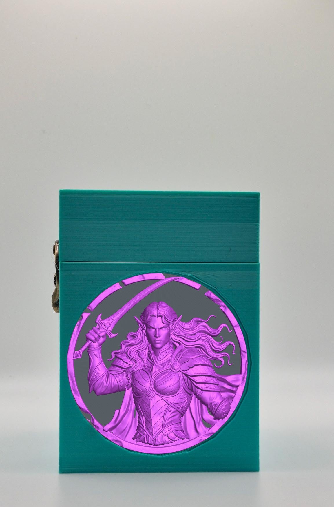Elvish Warrior Card Box — Green