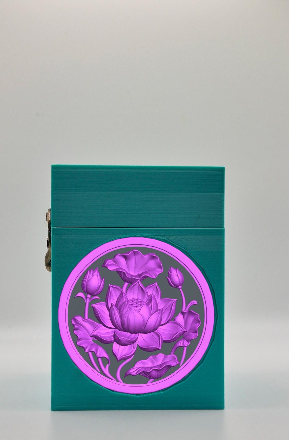 Lotus Card Box — Green
