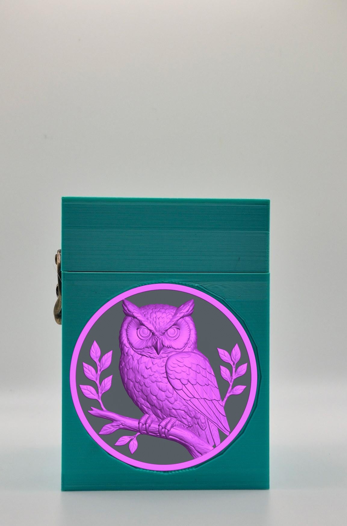Owl Card Box — Green