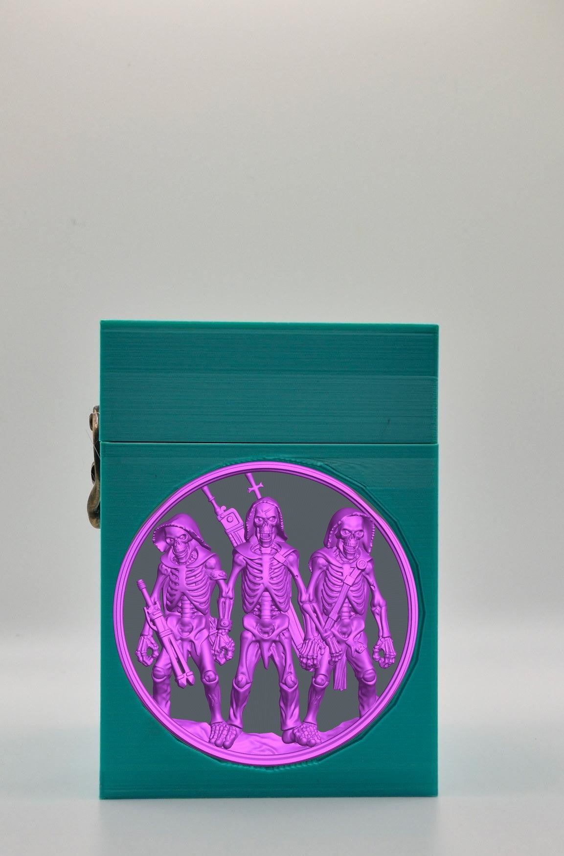Skeleton Army Card Box — Green