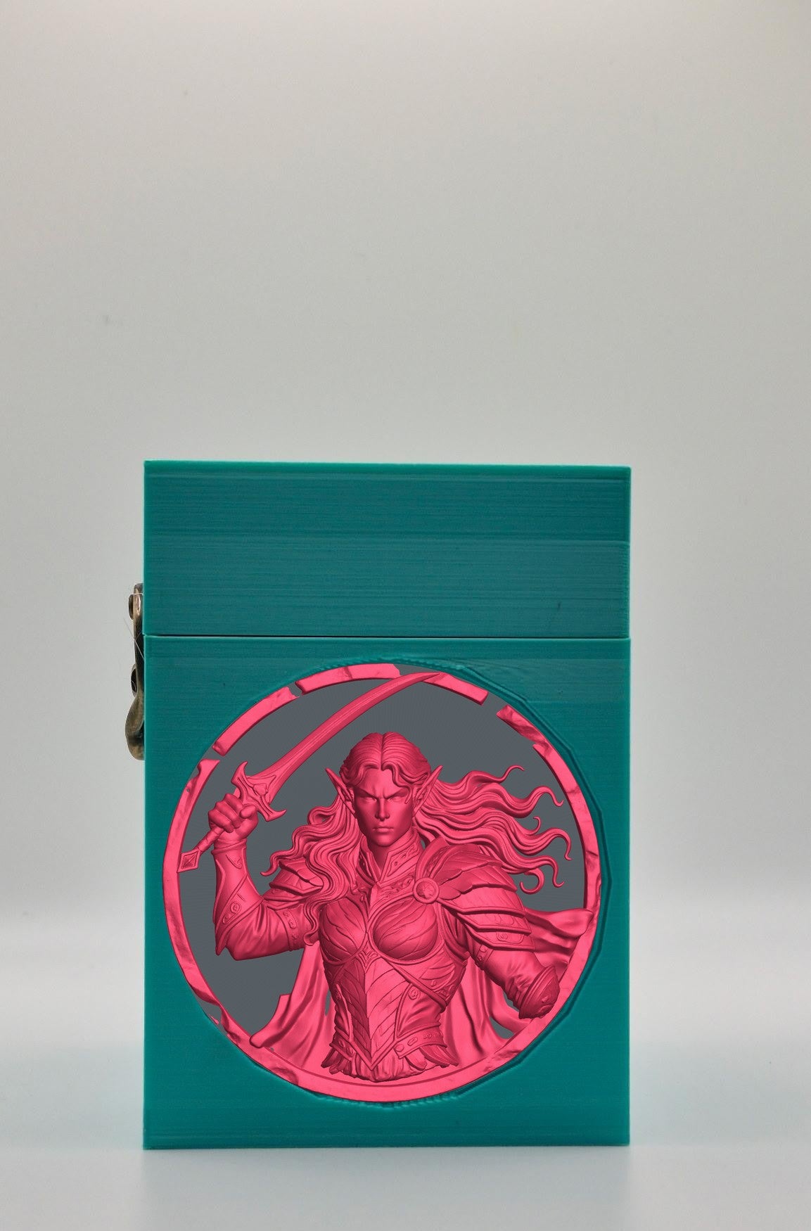 Elvish Warrior Card Box — Green
