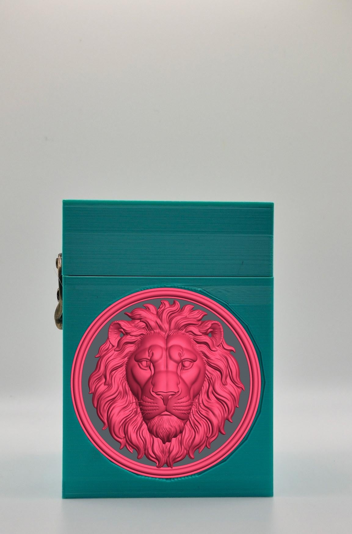 Lion Card Box — Green