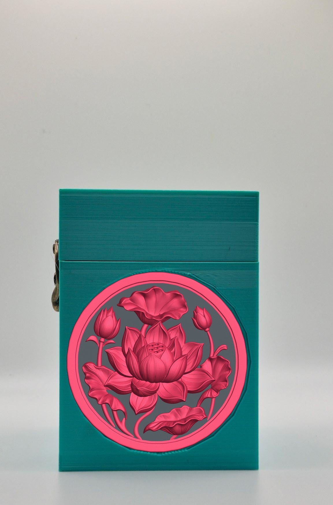 Lotus Card Box — Green